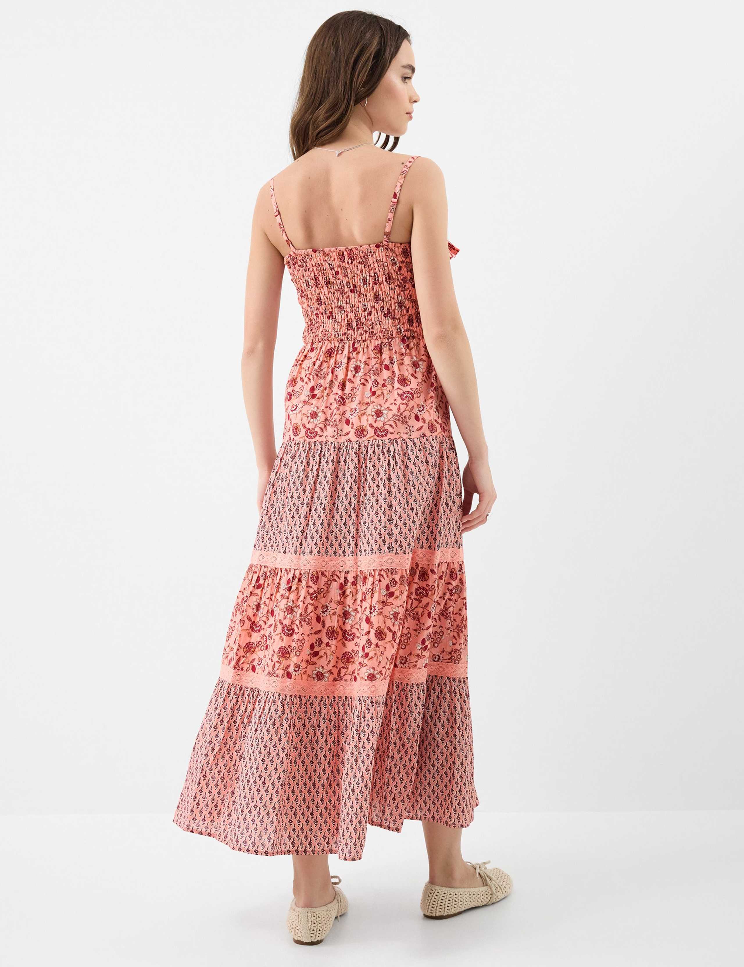 Pure Cotton Floral Maxi Beach Dress 3 of 4