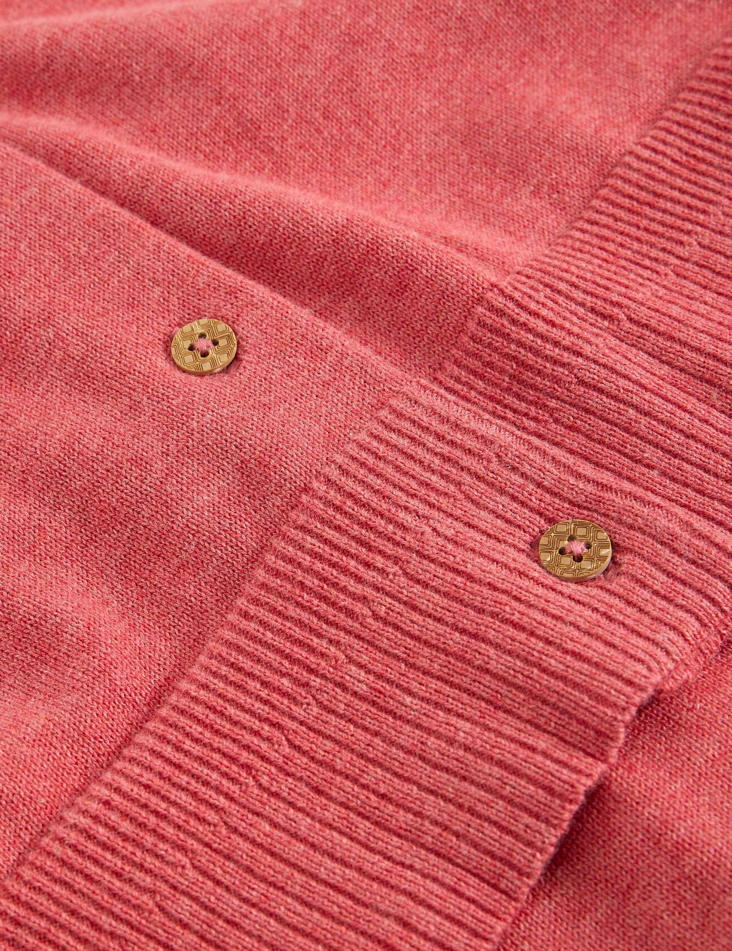 Pure Cotton Crew Neck Cardigan 6 of 6