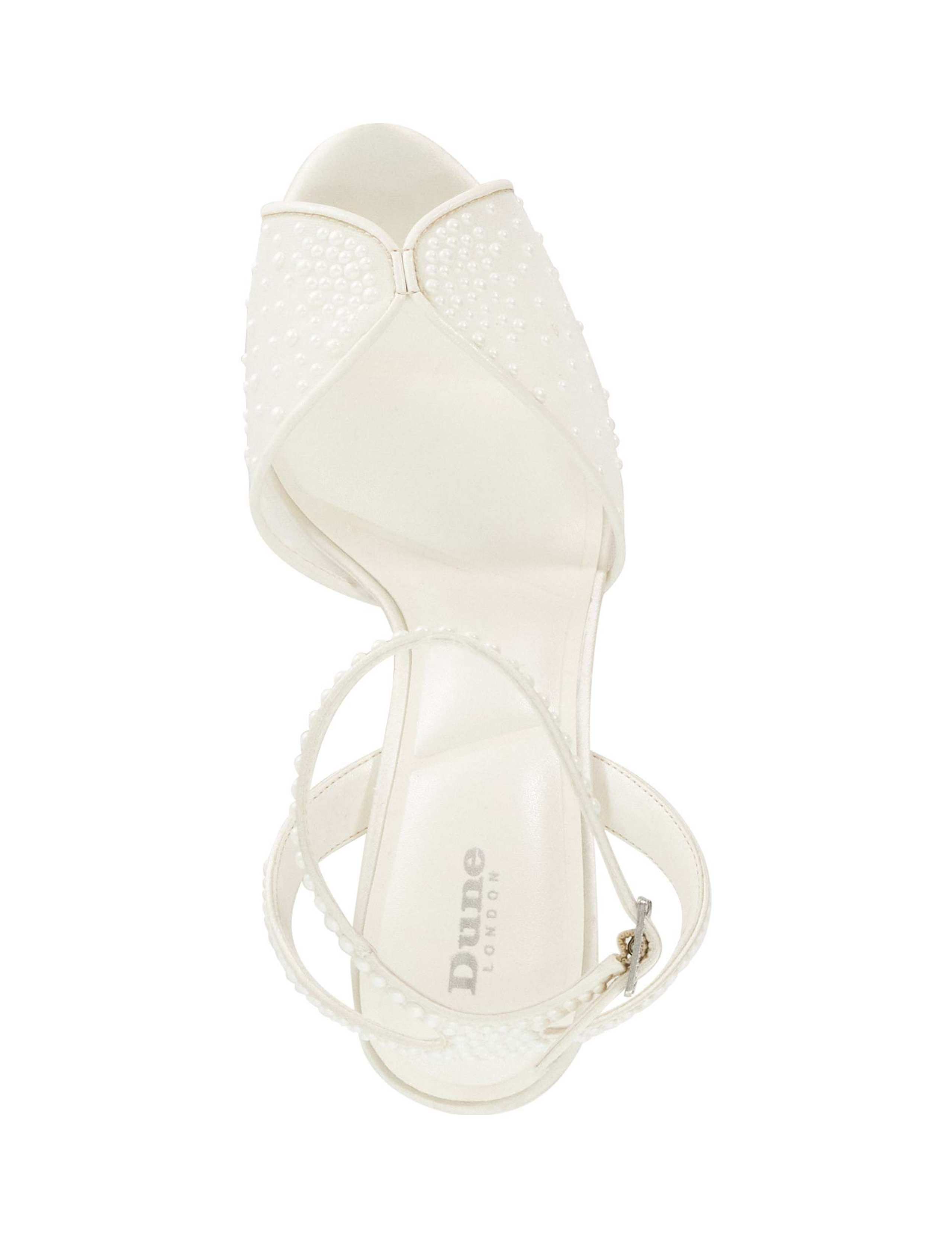 Wide Fit Bridal Mesh Stiletto Heel Sandals 2 of 5