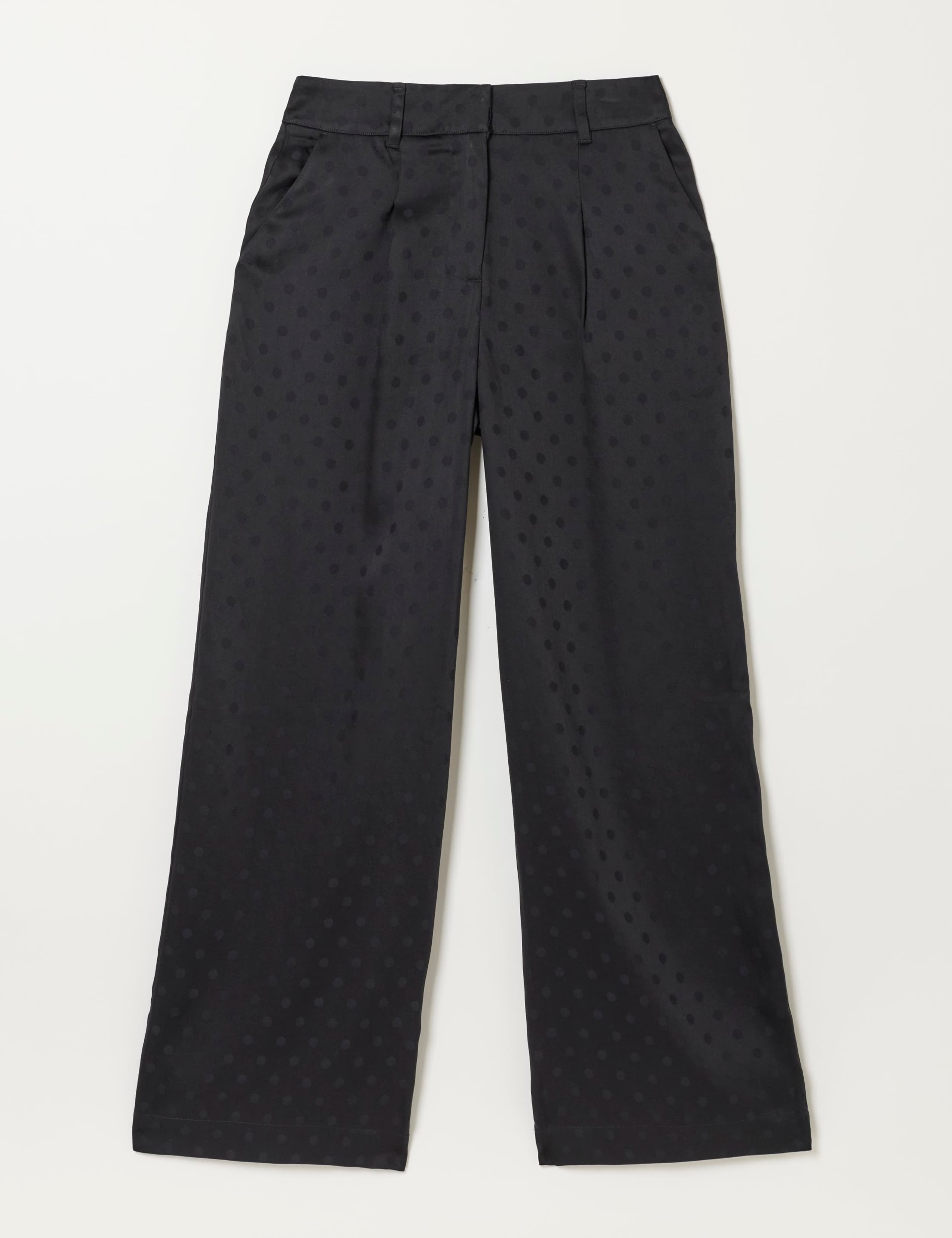 Lyocell Rich Polka Dot Wide Leg Trousers 2 of 6