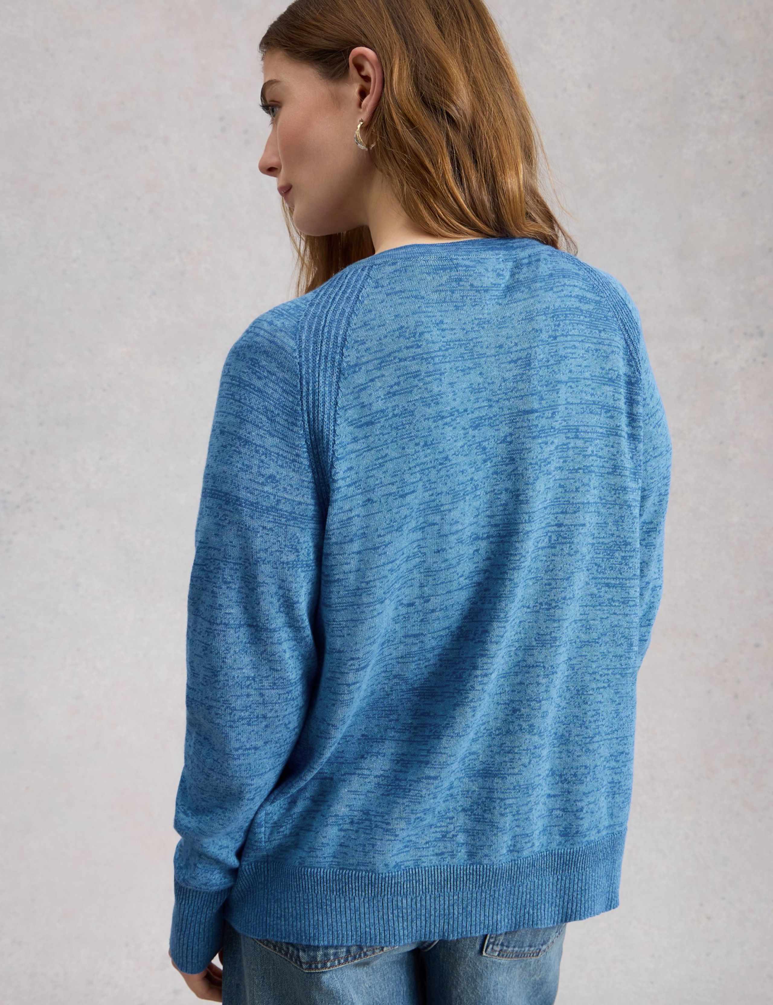 Pure Cotton Round Neck Cardigan 3 of 6