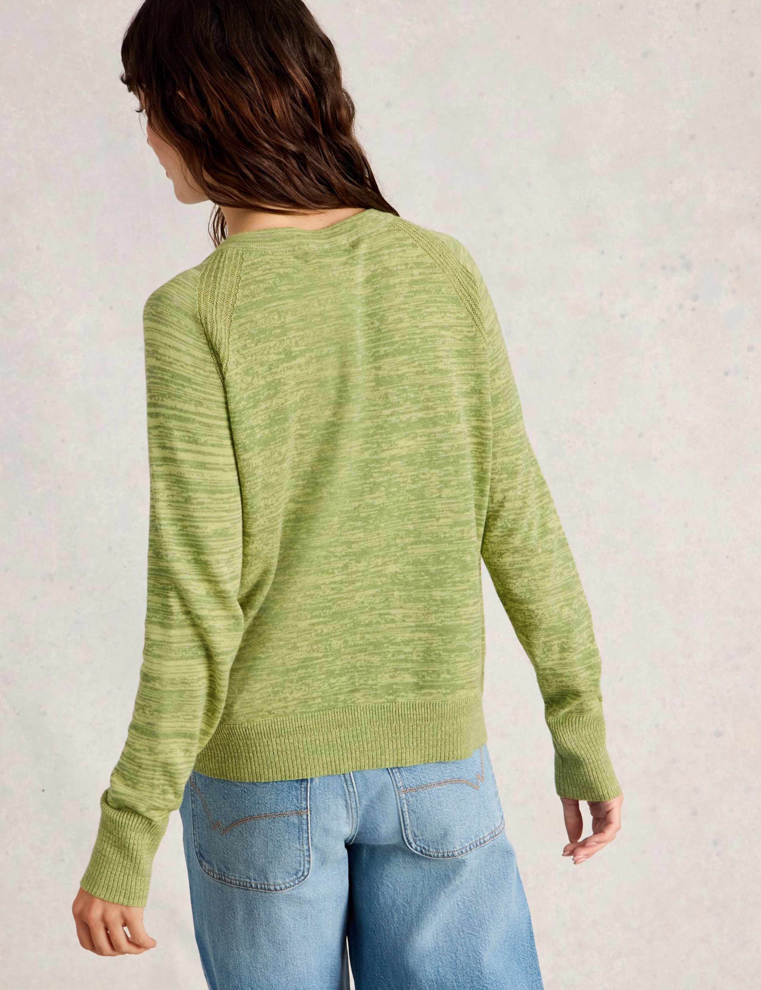 Pure Cotton Round Neck Cardigan 4 of 6