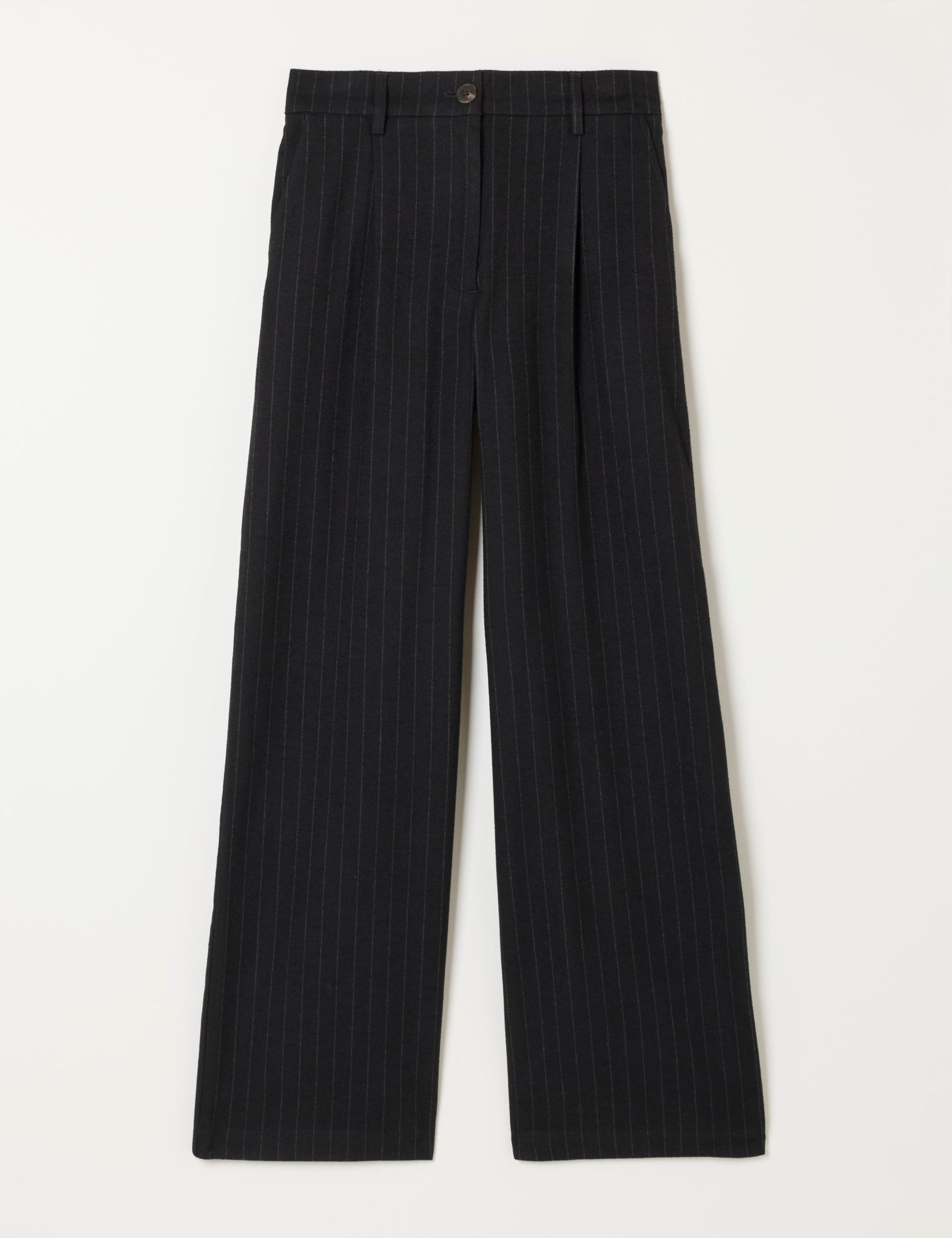 Striped Wide Leg Trousers with Wool 2 of 5