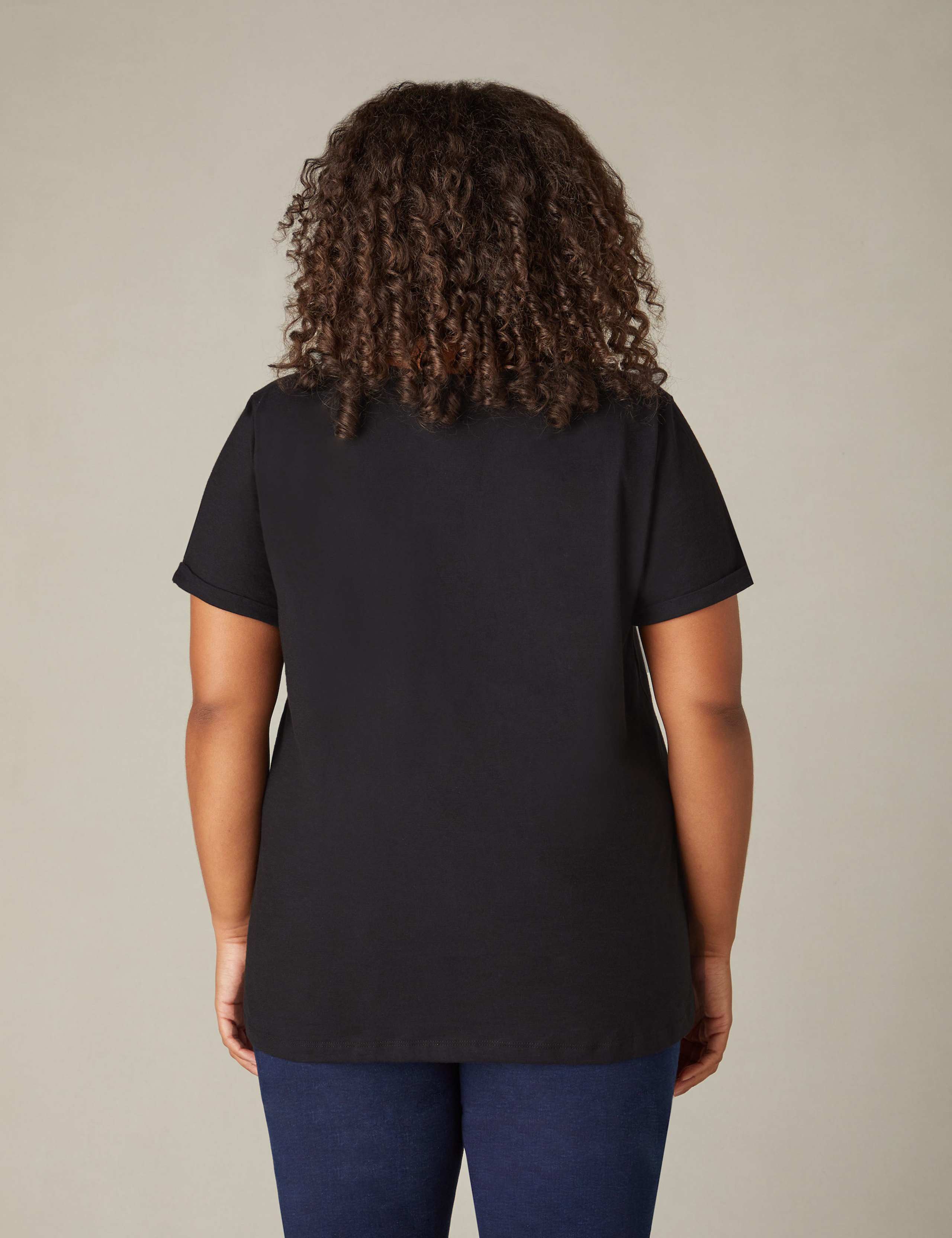 Pure Cotton V-Neck T-Shirt 4 of 4