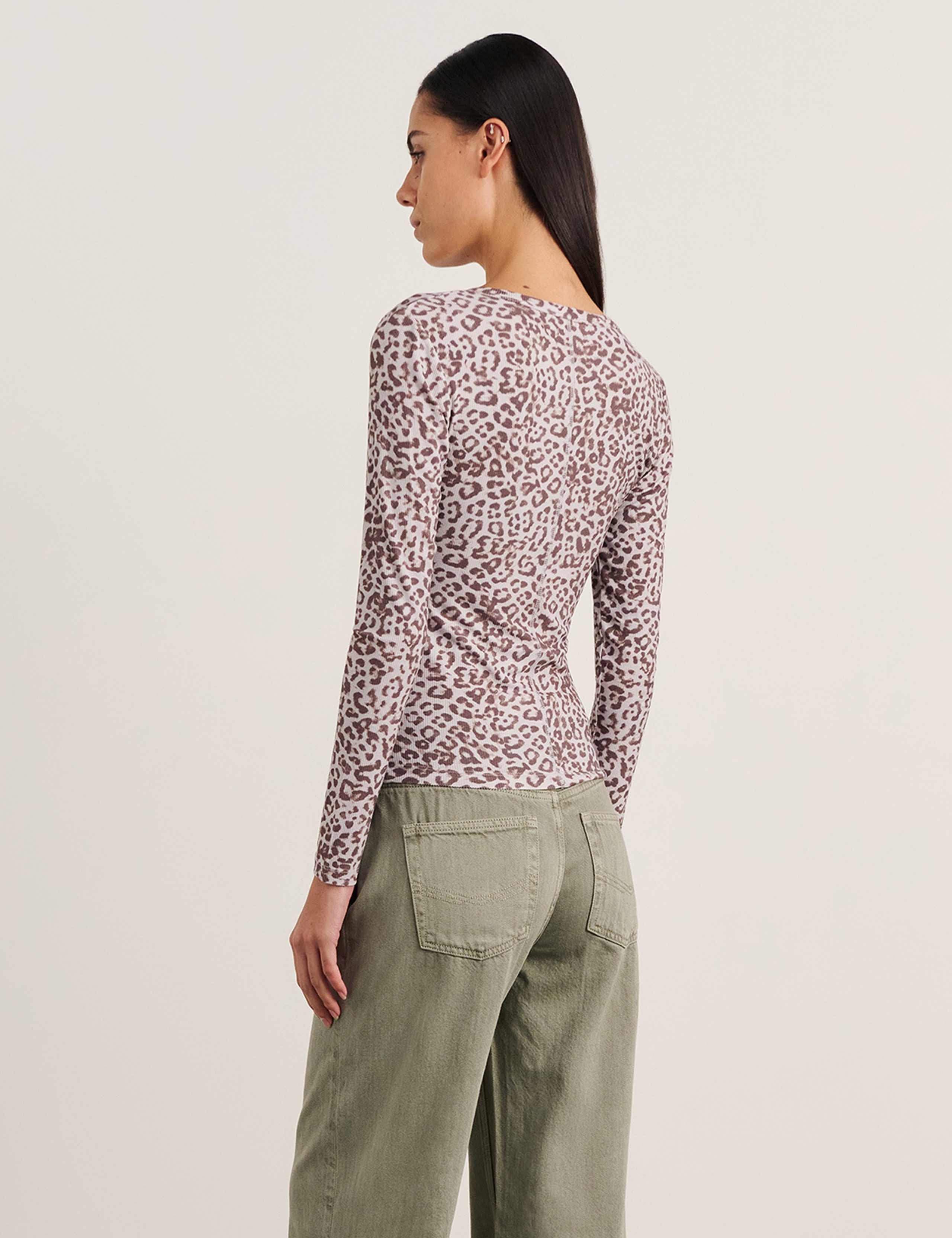 Printed Henley Top 3 of 6