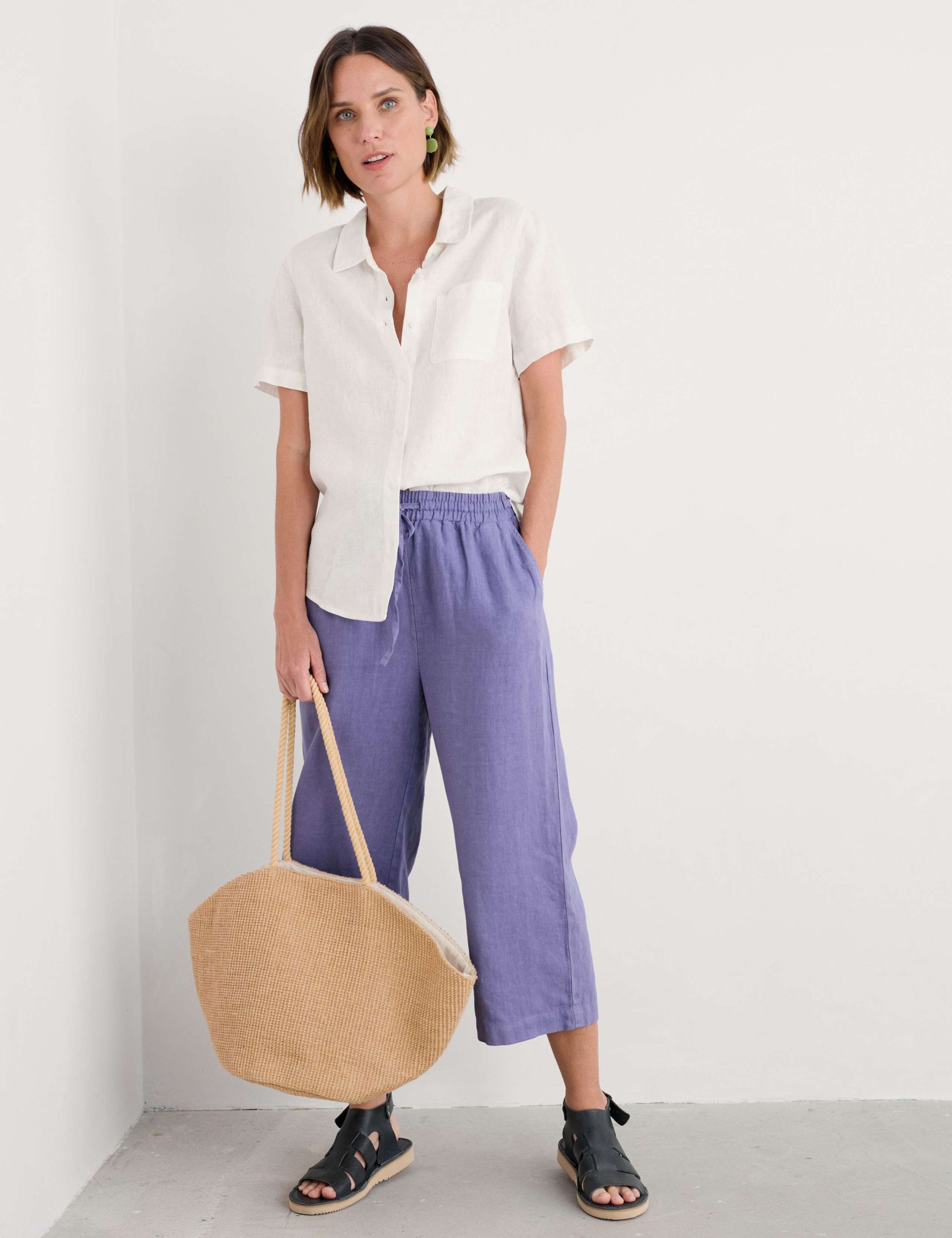 Pure Linen Collared Shirt 1 of 4