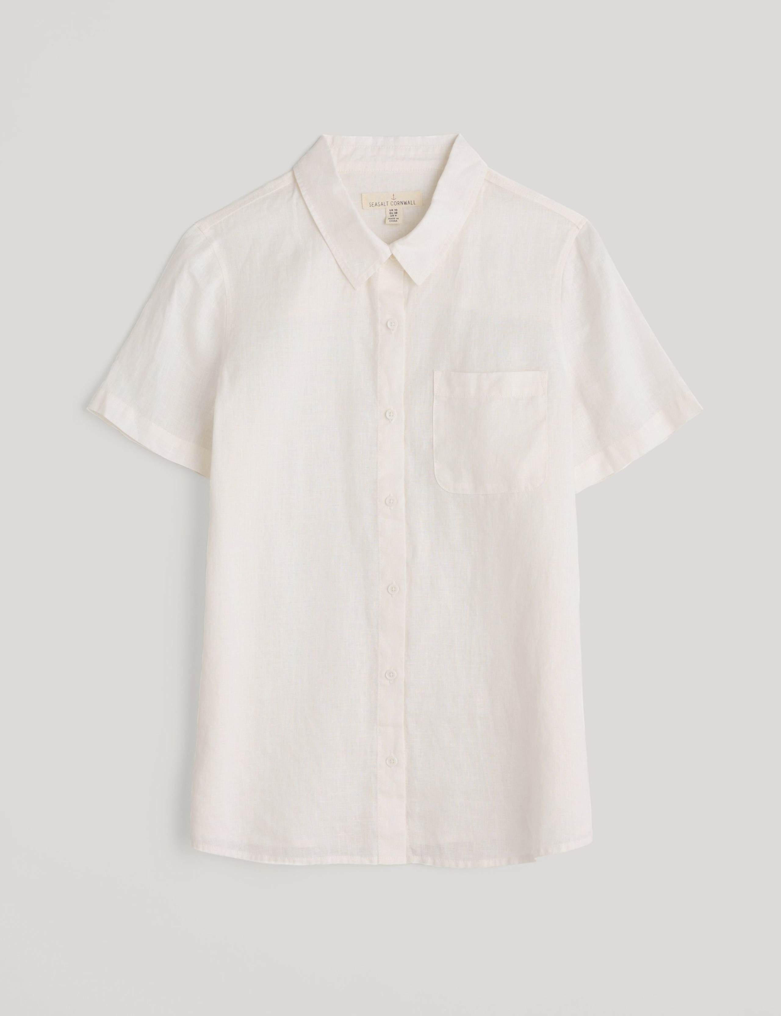Pure Linen Collared Shirt 2 of 4