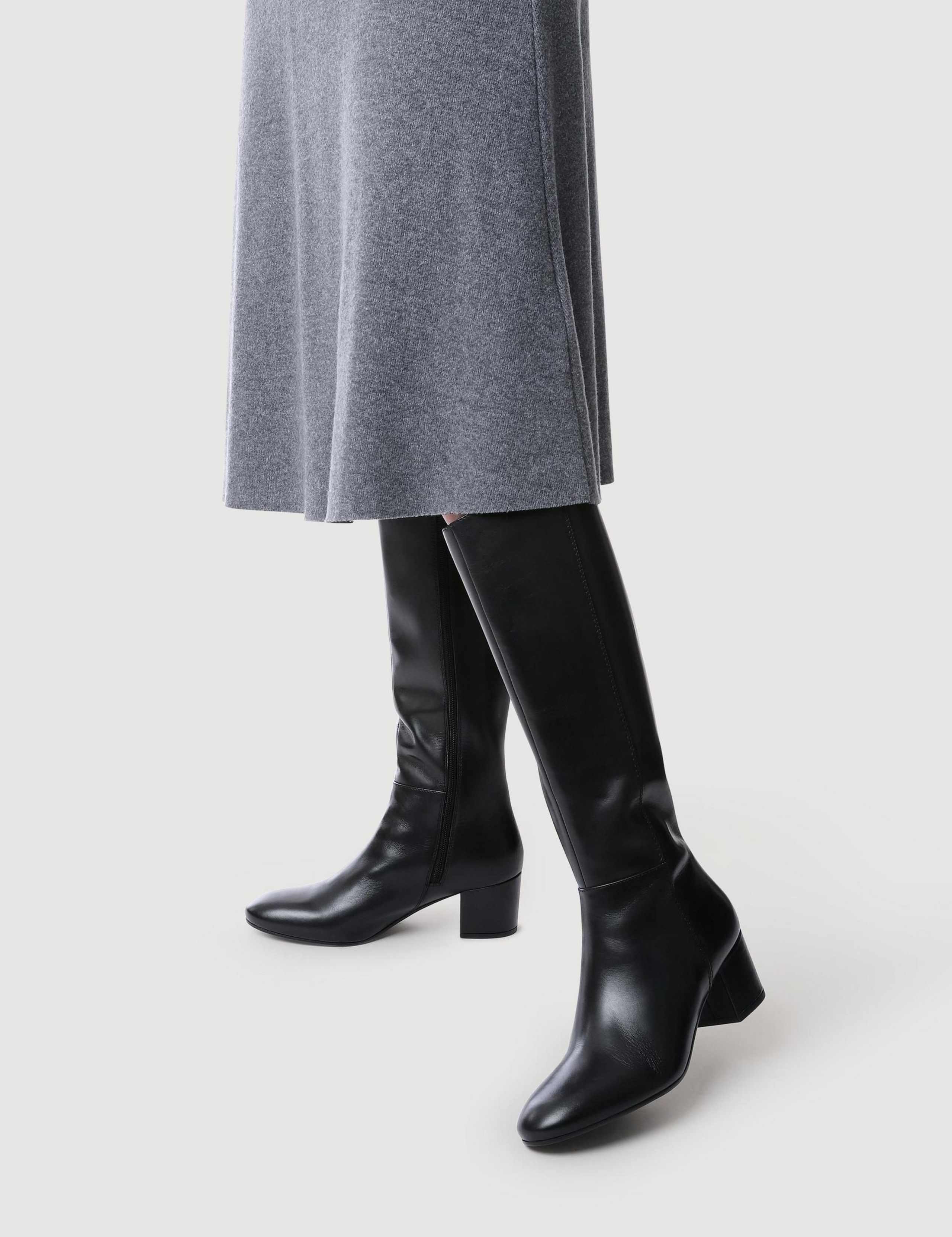 Leather Knee High Boots 2 of 6