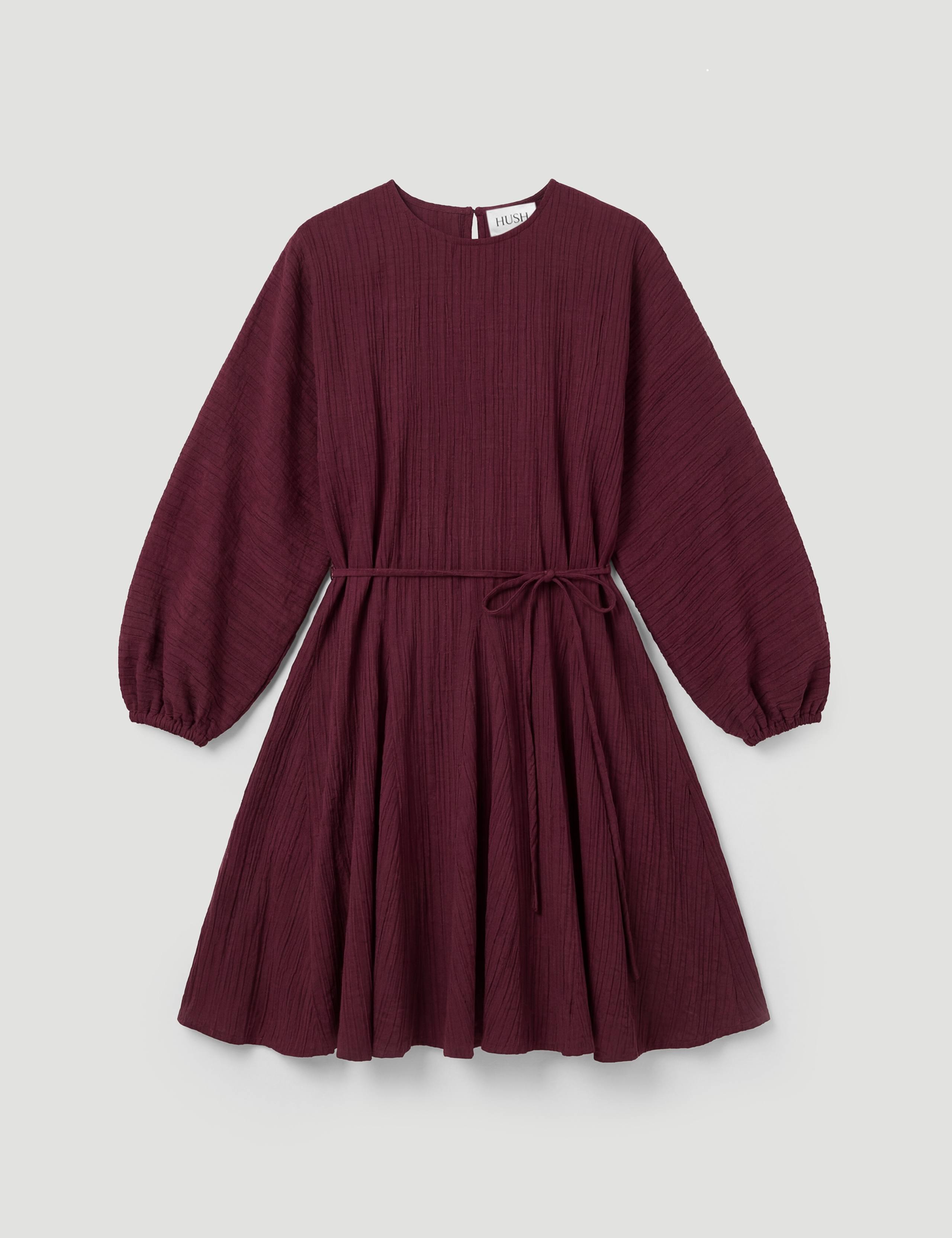 Round Neck Blouson Sleeve Mini Skater Dress 2 of 5