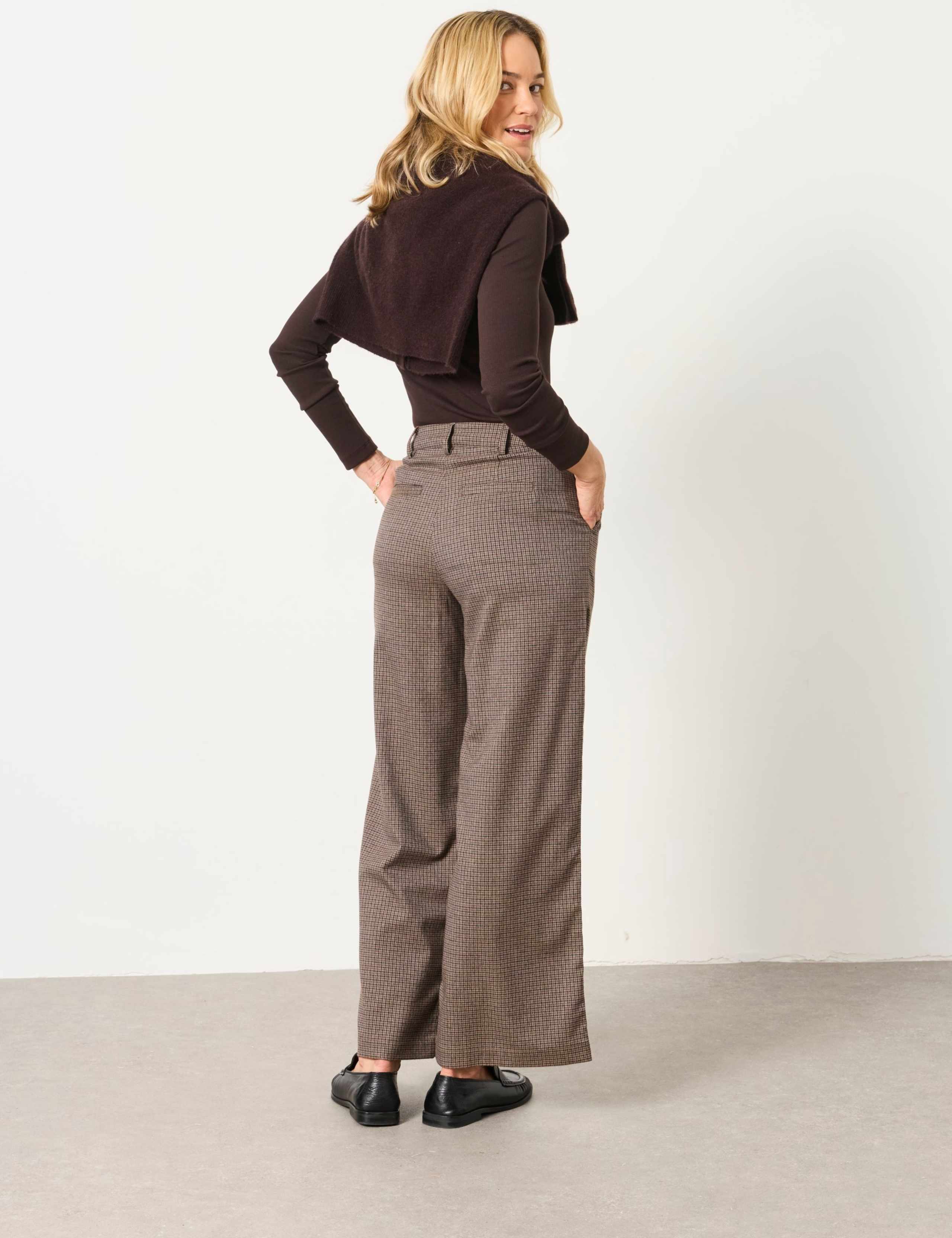 Checked Straight Leg Trousers 5 of 6