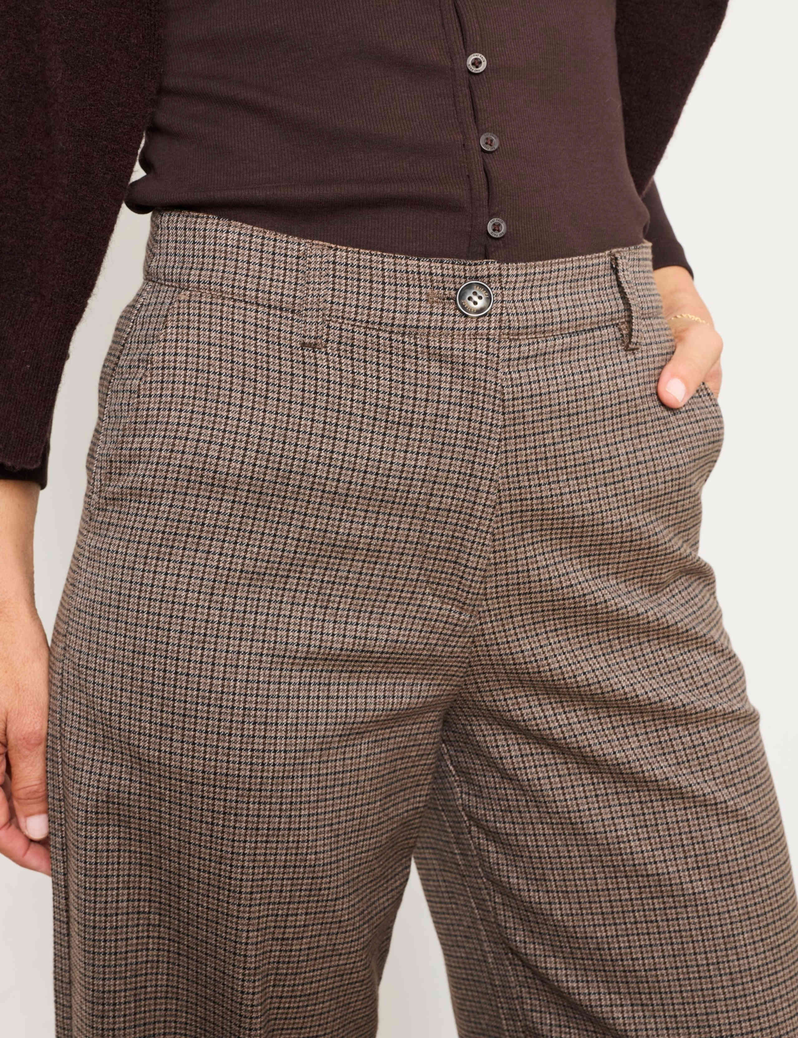 Checked Straight Leg Trousers 6 of 6