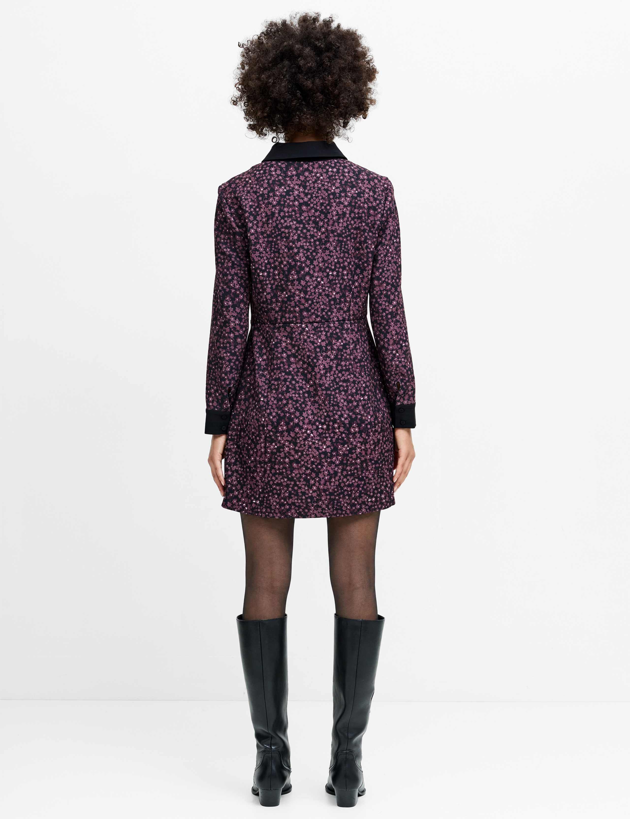 Floral Mini Shirt Dress 6 of 6