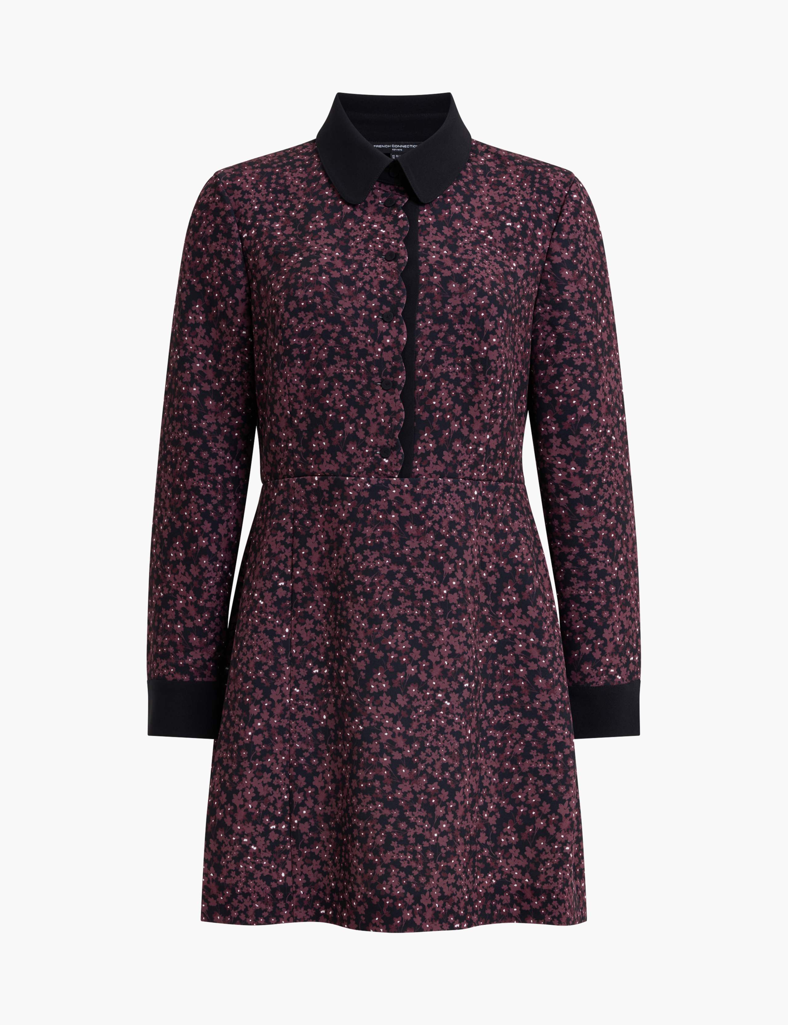 Floral Mini Shirt Dress 2 of 6