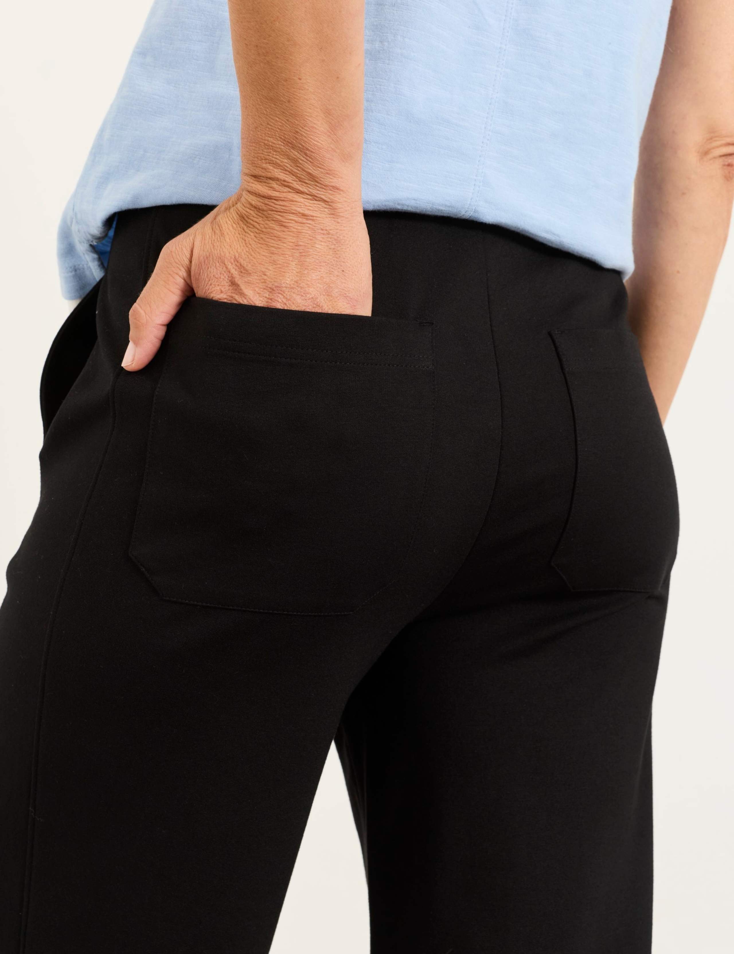 Ponte Drawstring Wide Leg Trousers 6 of 6