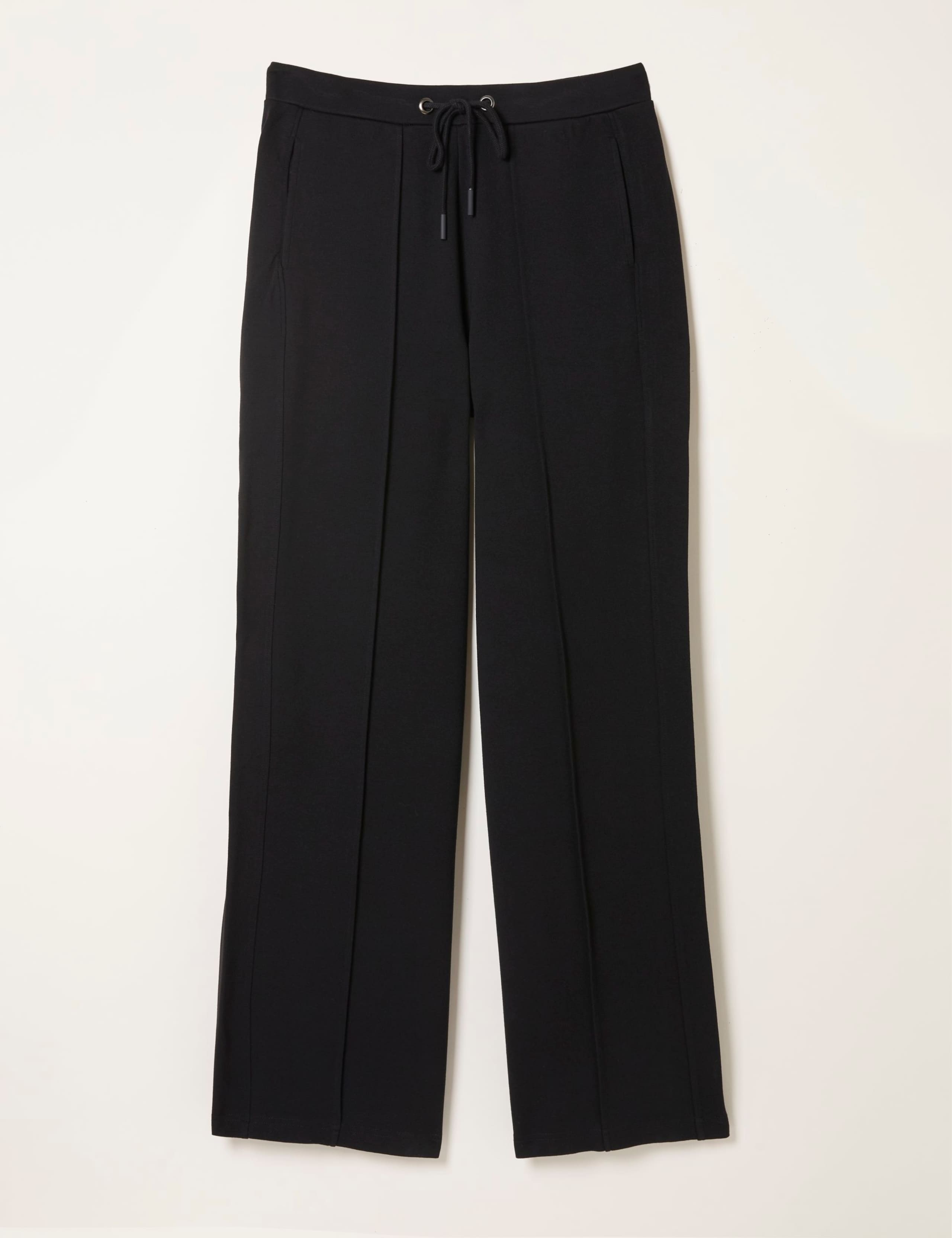 Ponte Drawstring Wide Leg Trousers 2 of 6