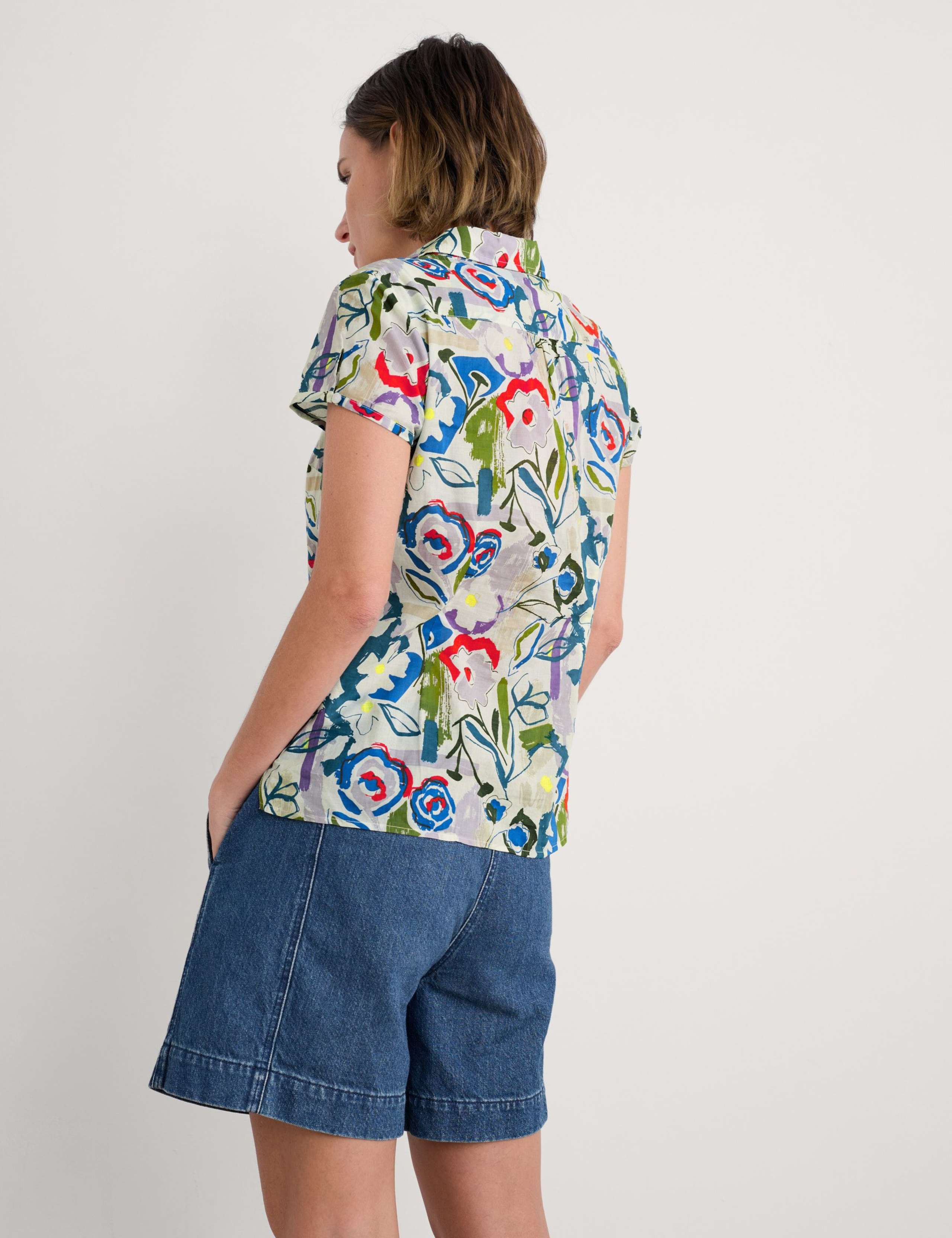 Pure Cotton Floral Shirt 4 of 4
