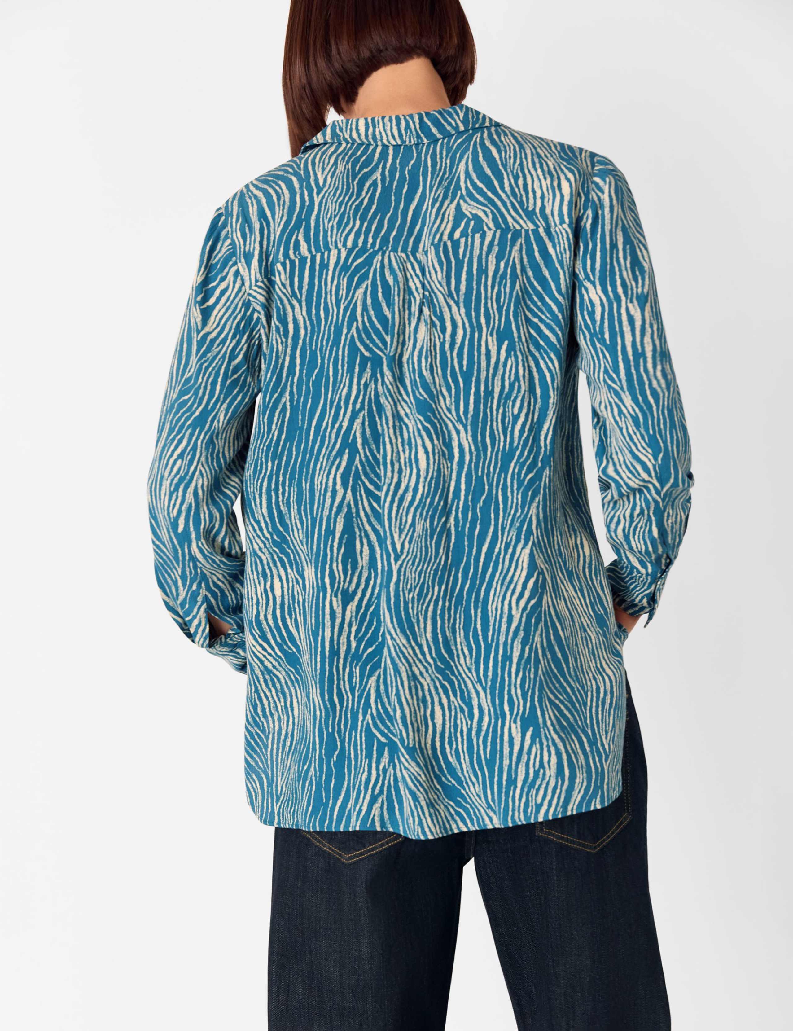 Animal Print Collared Button Through Shirt 4 of 4