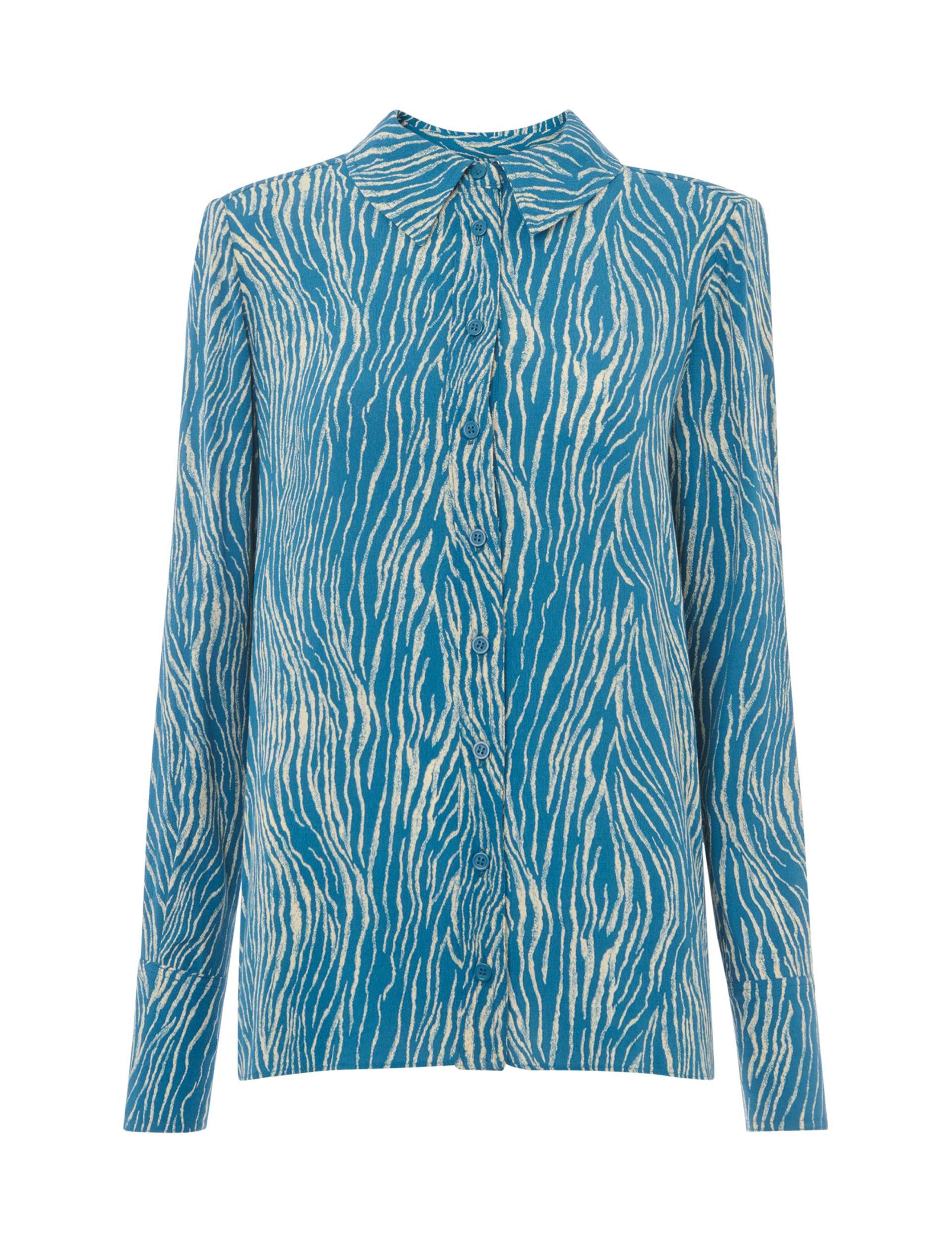 Animal Print Collared Button Through Shirt 2 of 4