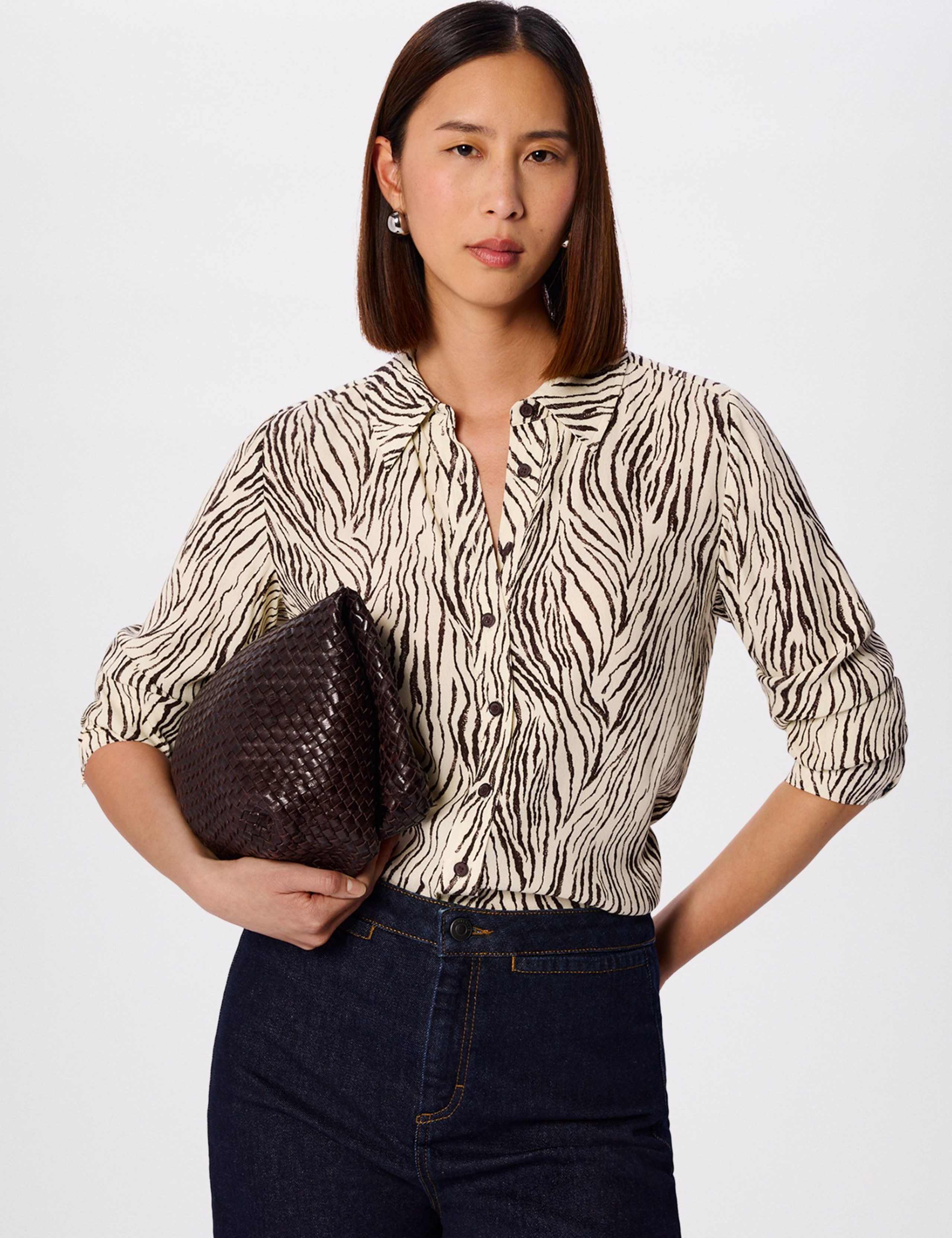Animal Print Collared Button Through Shirt 3 of 5