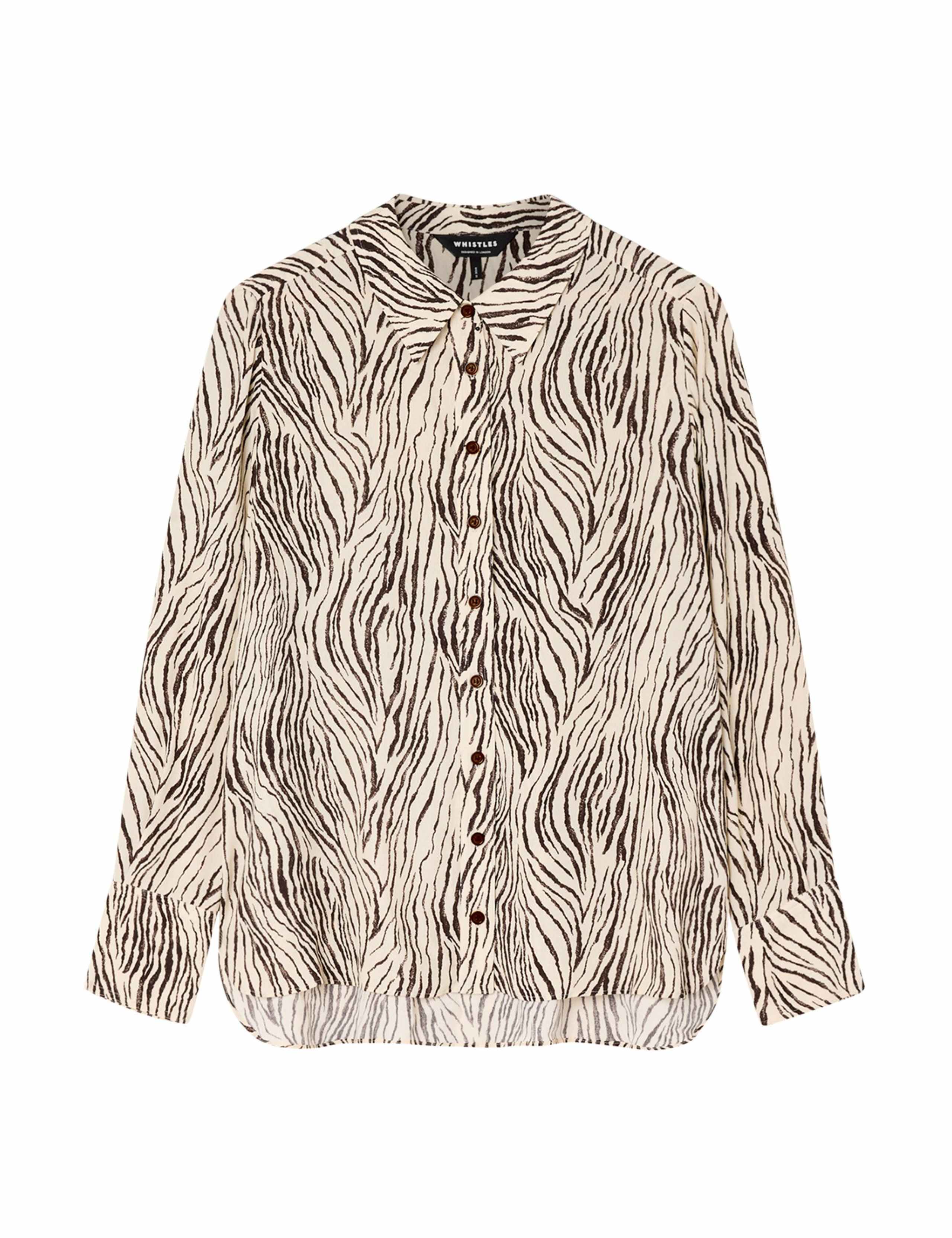 Animal Print Collared Button Through Shirt 2 of 5