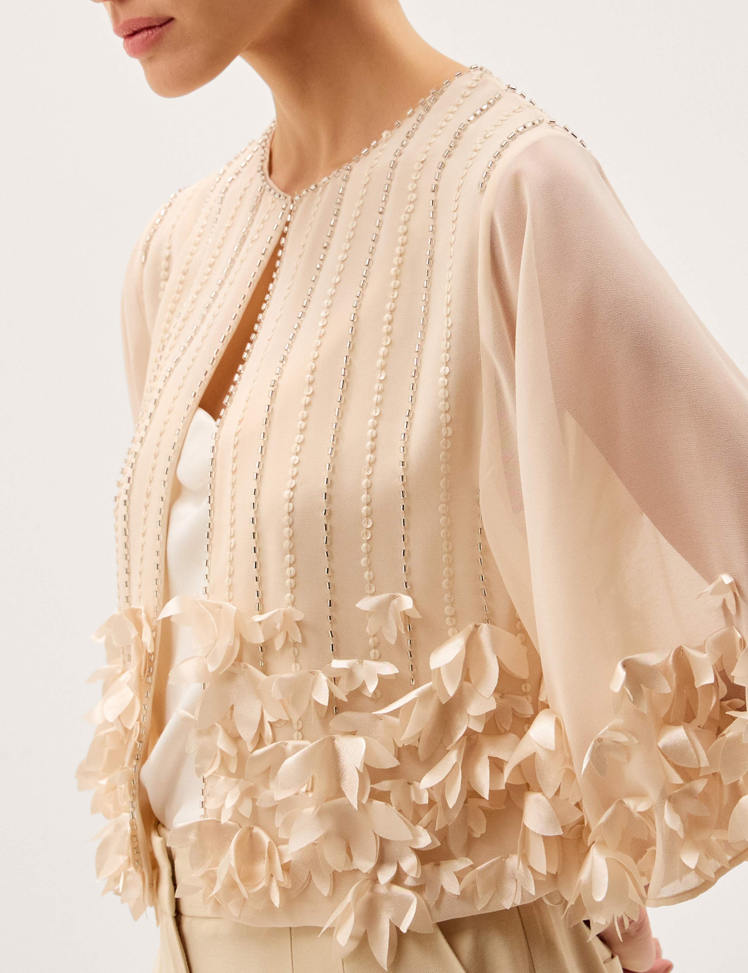 Embellished Collarless Jacket 5 of 6