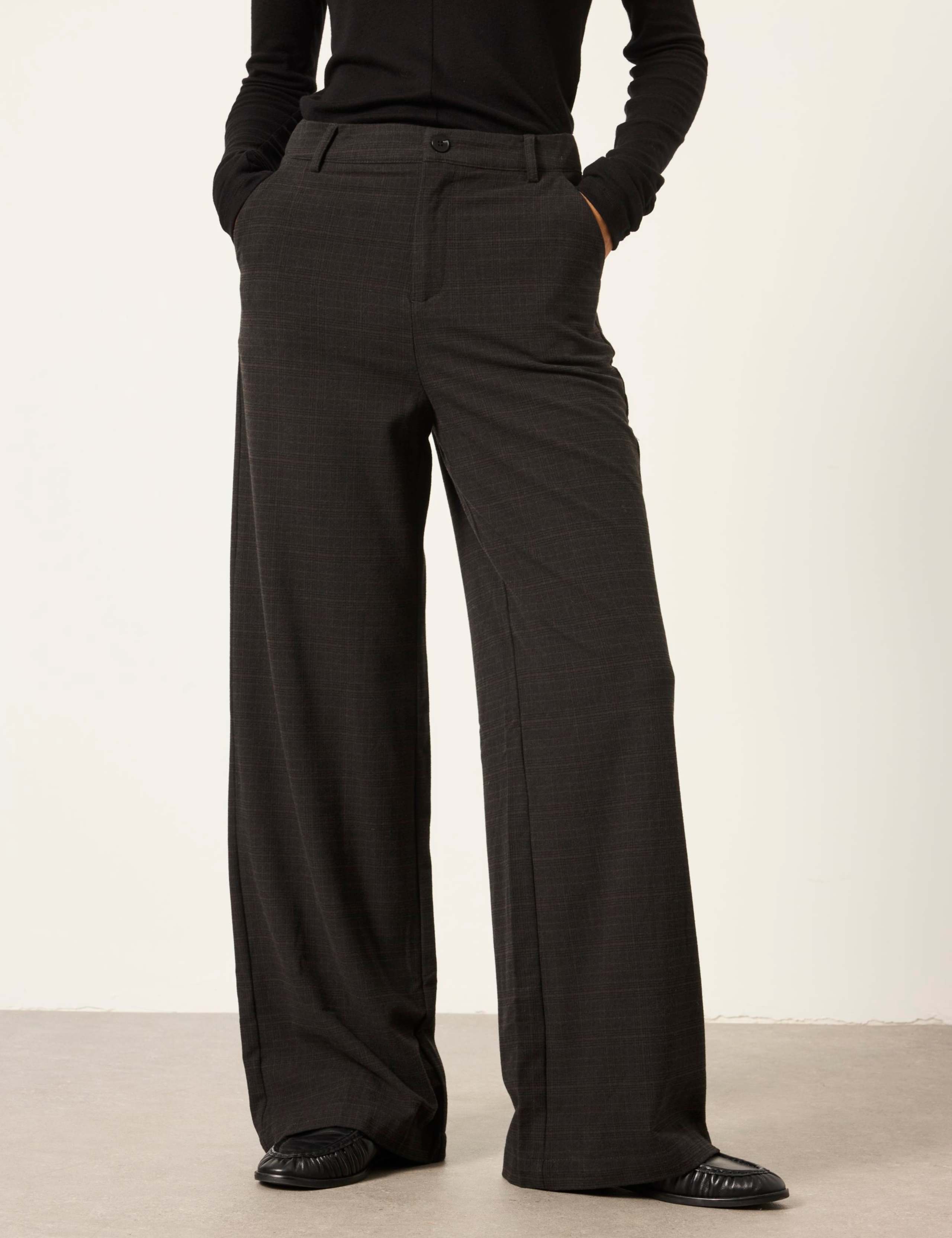 Checked Straight Leg Trousers 3 of 6