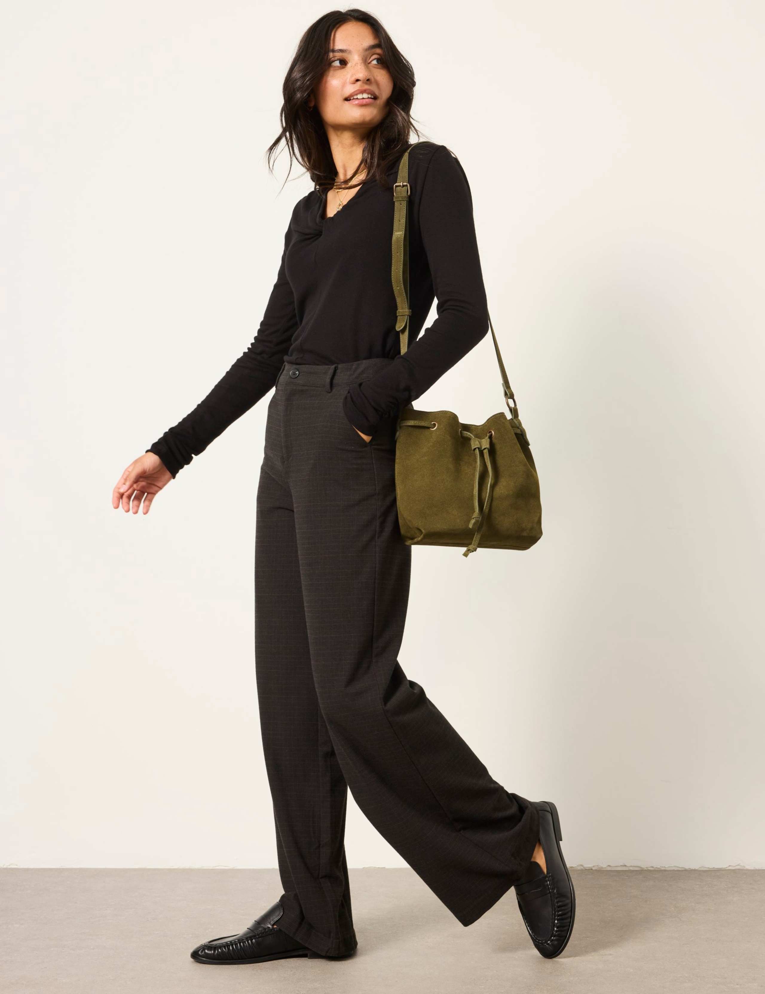 Checked Straight Leg Trousers 5 of 6