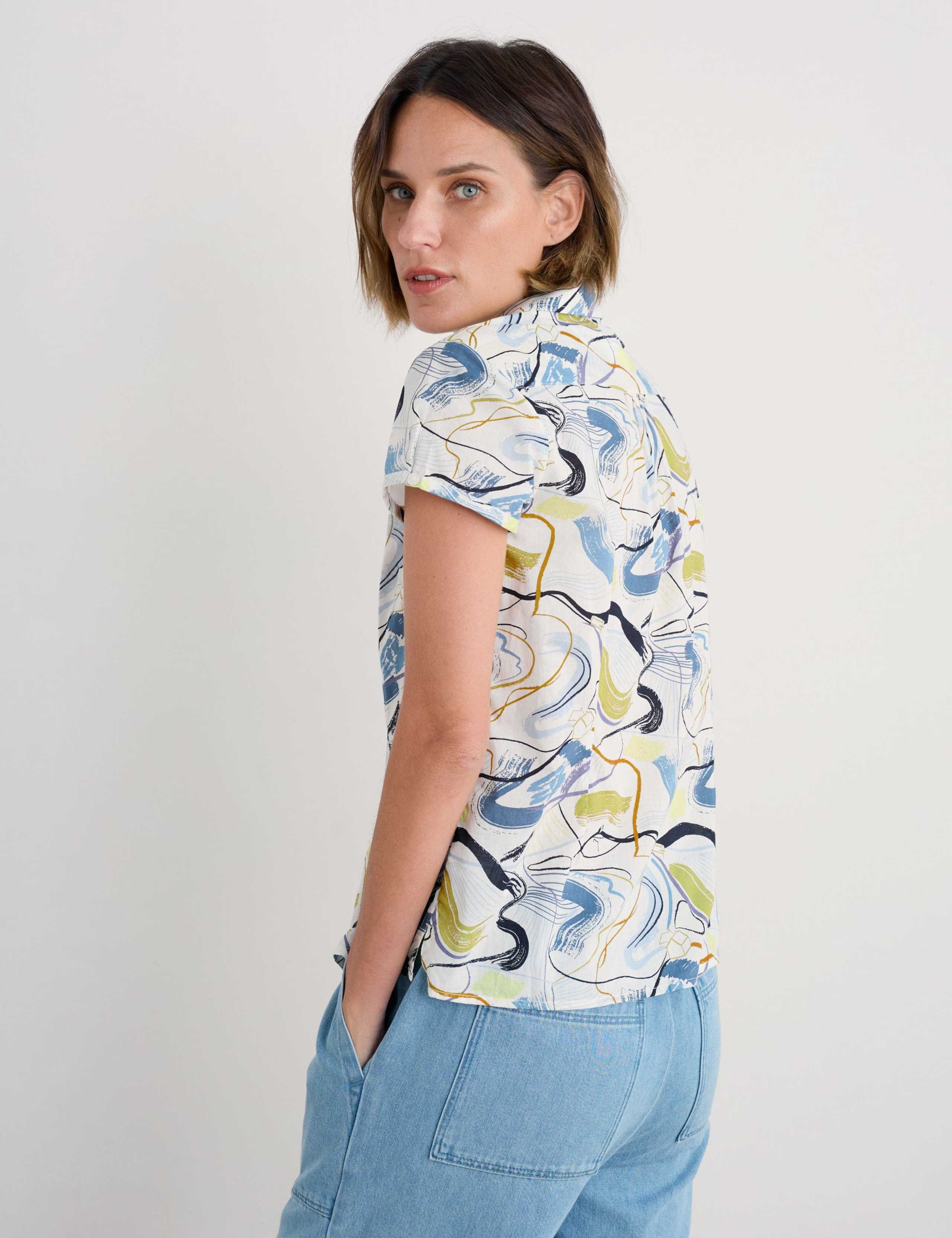 Pure Cotton Geometric Shirt 4 of 4