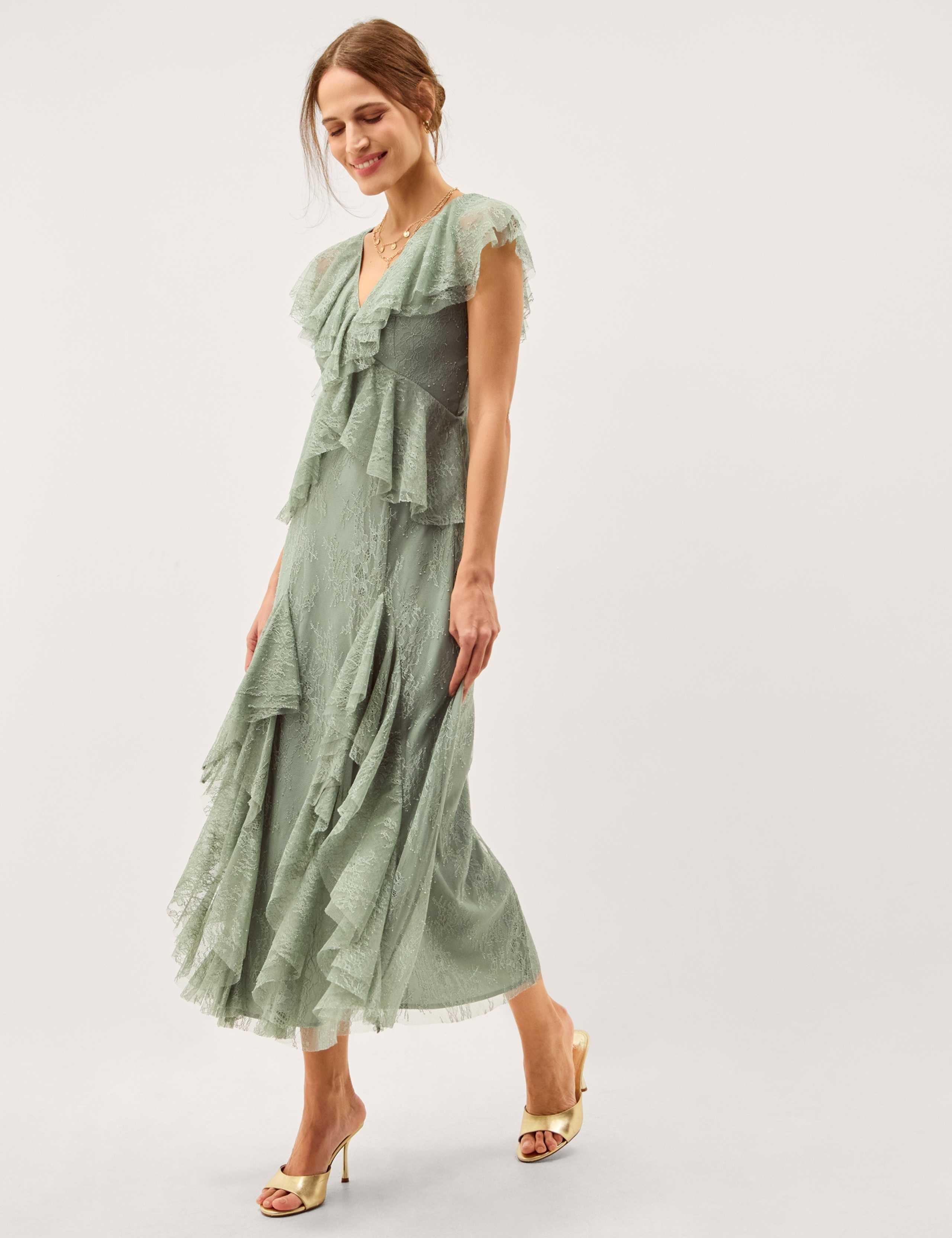 Lace V-Neck Midaxi Tea Dress 1 of 6
