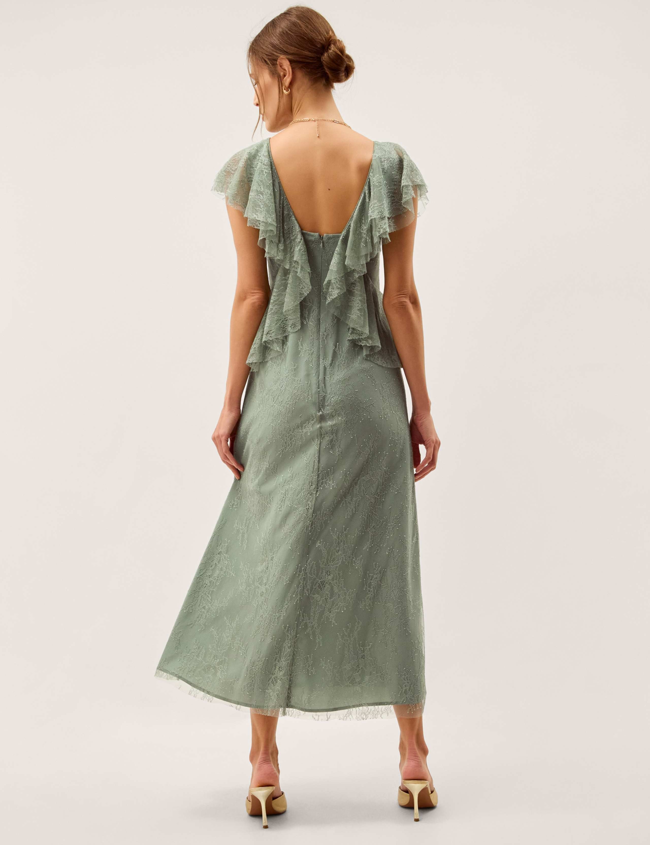 Lace V-Neck Midaxi Tea Dress 3 of 6
