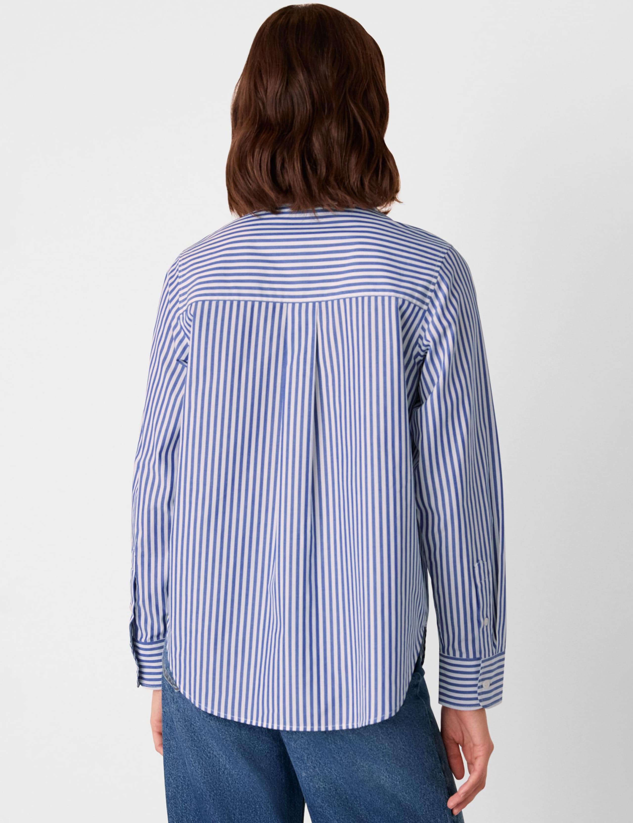 Pure Cotton Striped Collared Relaxed Shirt 3 of 4
