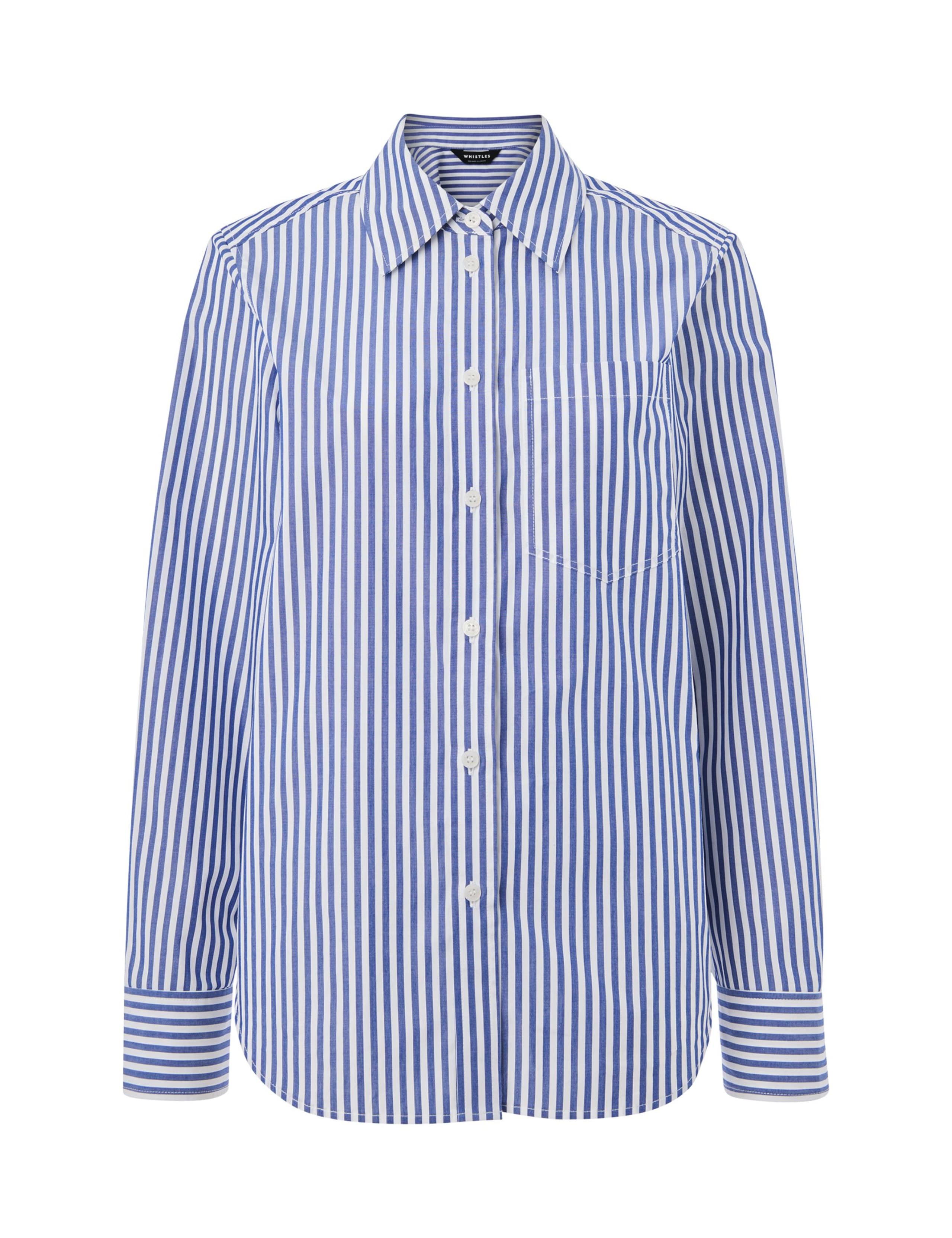 Pure Cotton Striped Collared Relaxed Shirt 2 of 4