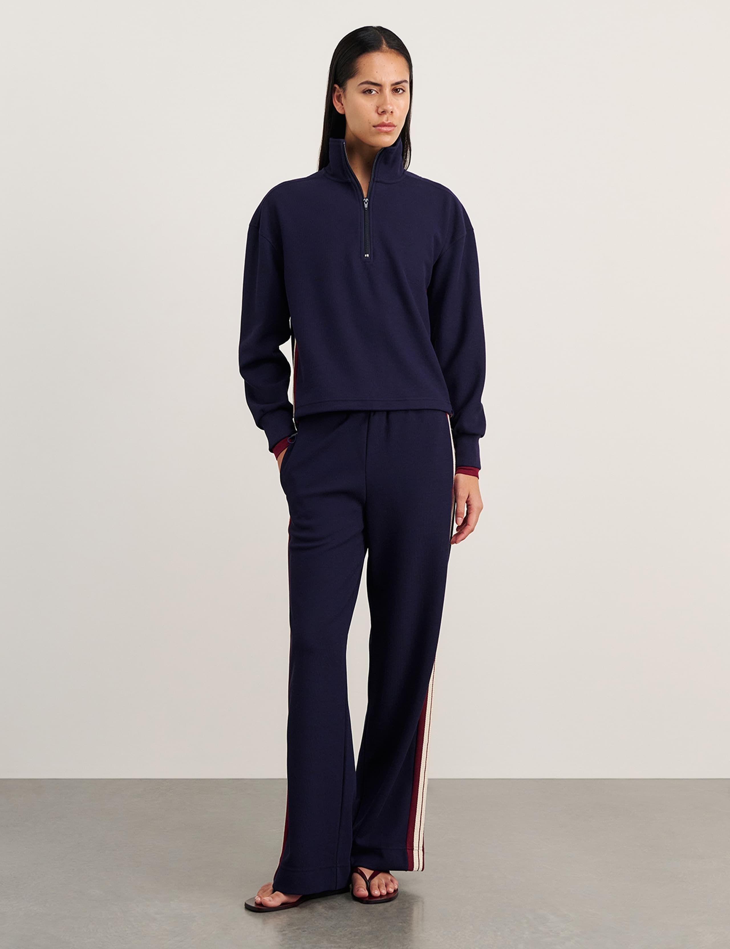 Mid Rise Wide Leg Trousers 2 of 5