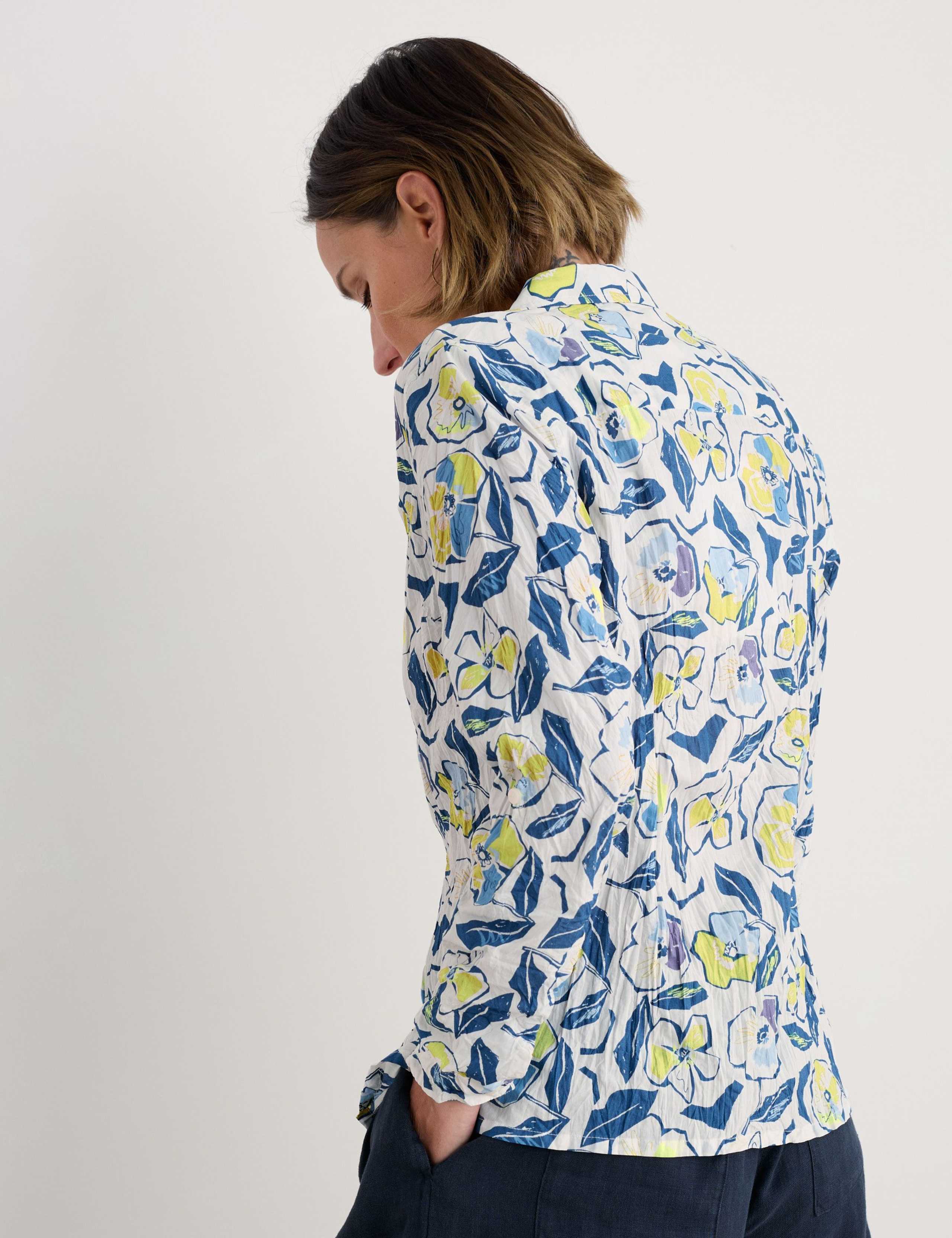 Pure Cotton Floral Collared Shirt 4 of 5