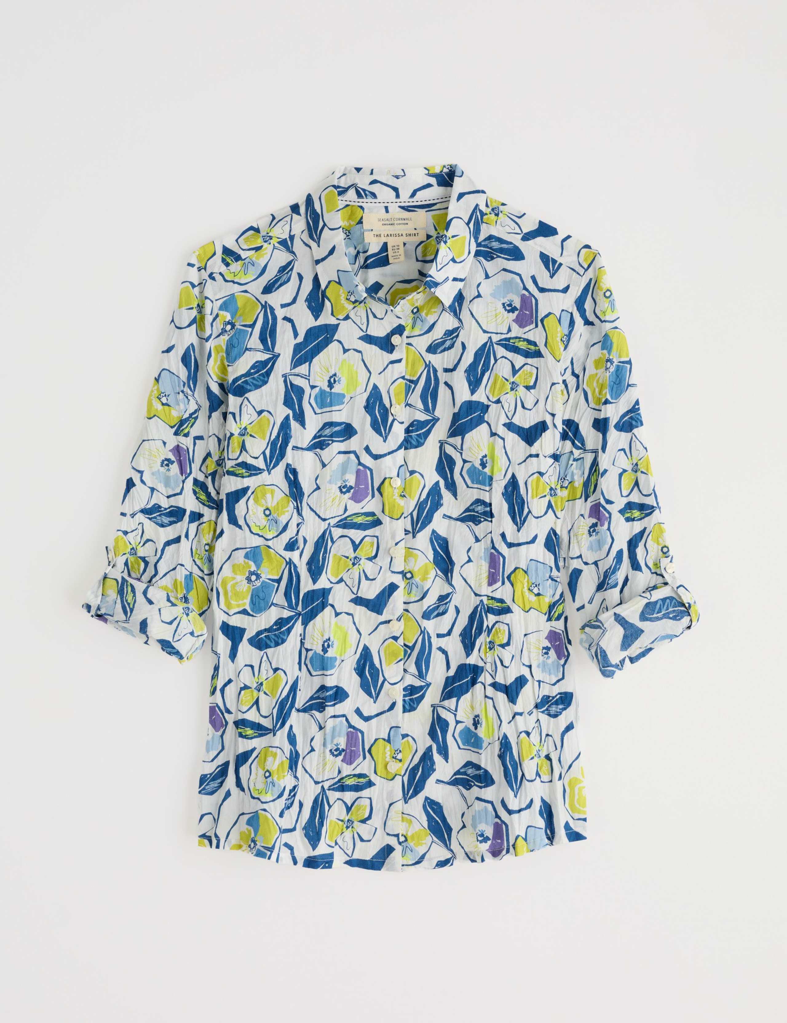 Pure Cotton Floral Collared Shirt 2 of 5