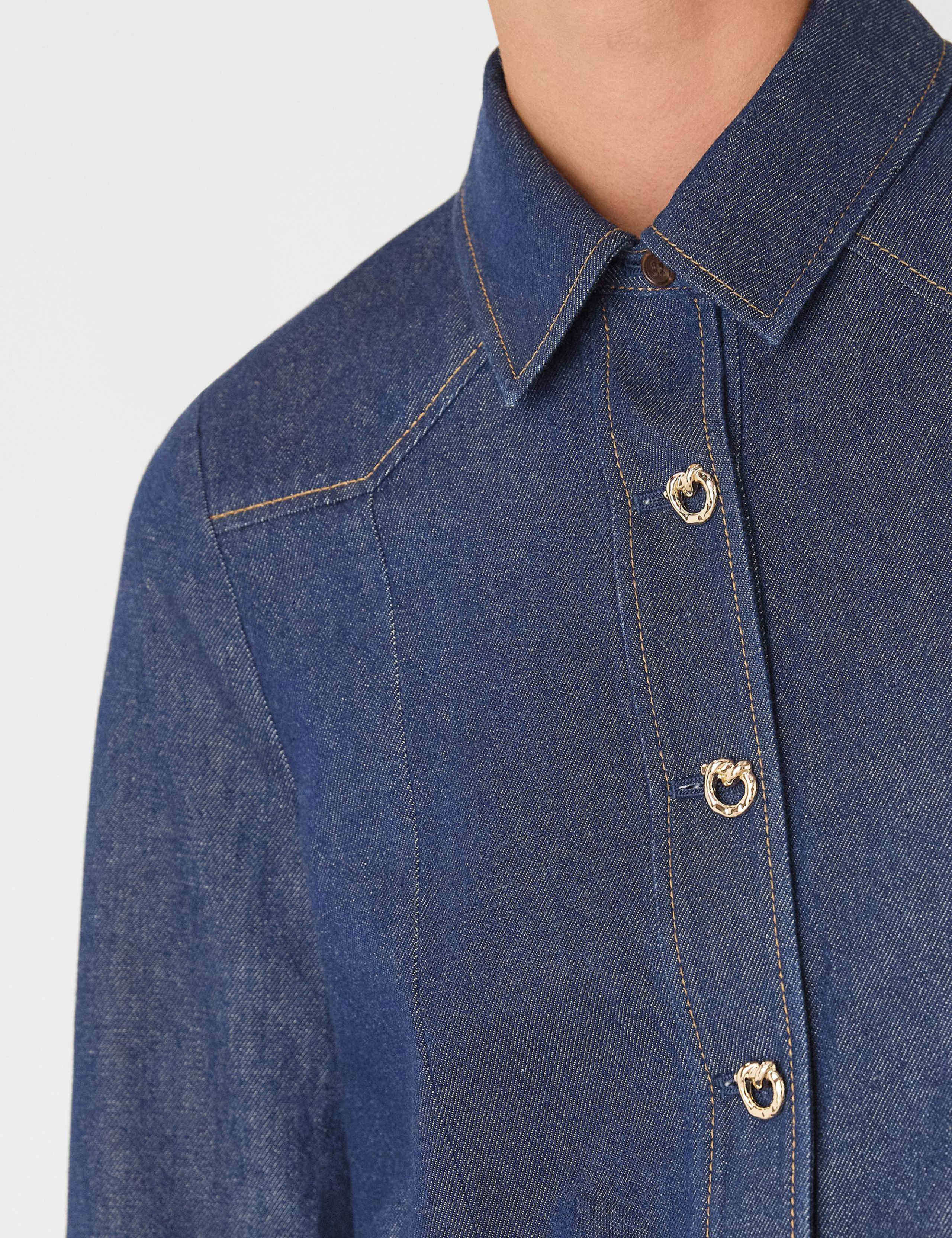 Pure Cotton Collared Button Detail Shirt 4 of 4
