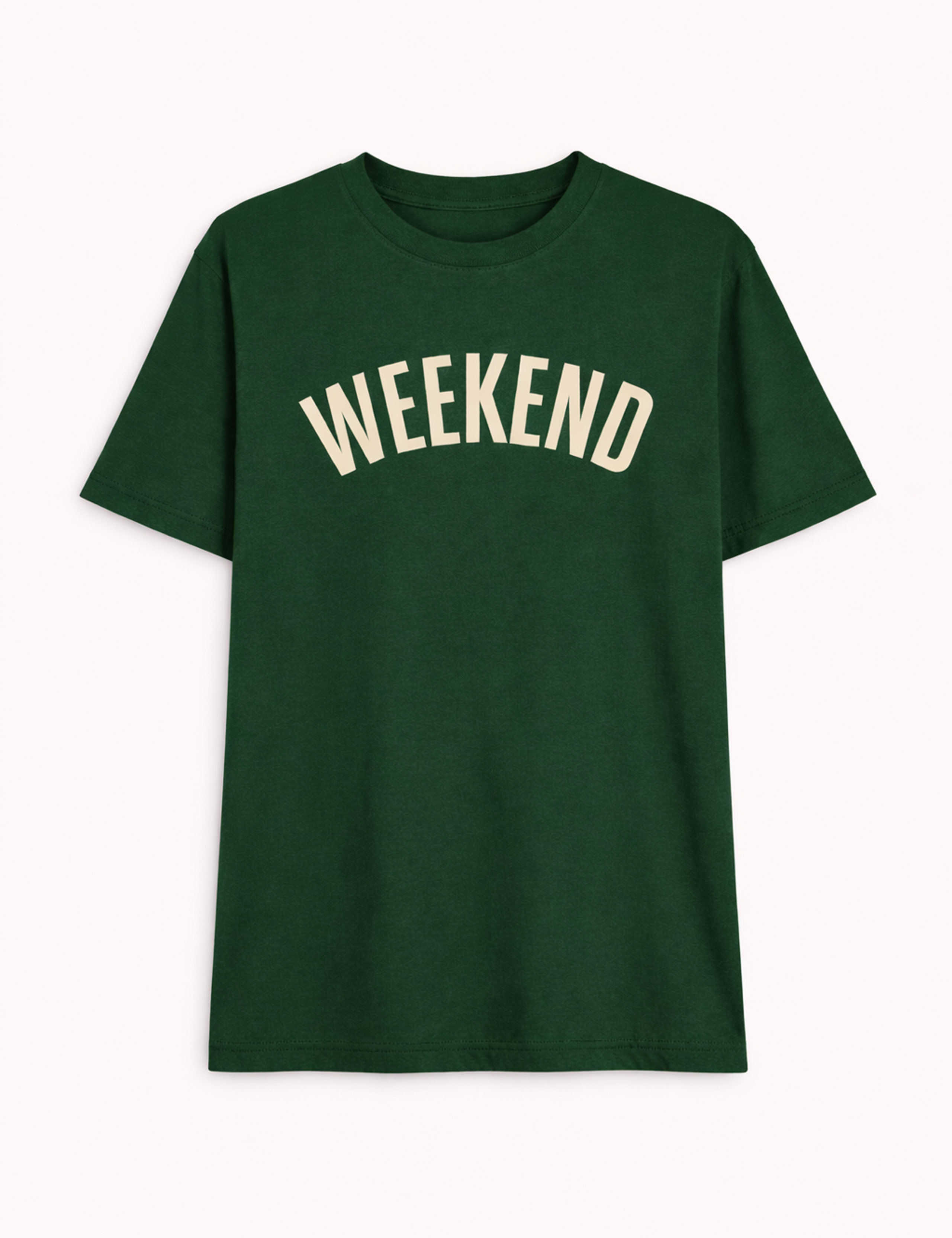 Pure Cotton Weekend Slogan T-Shirt 2 of 5