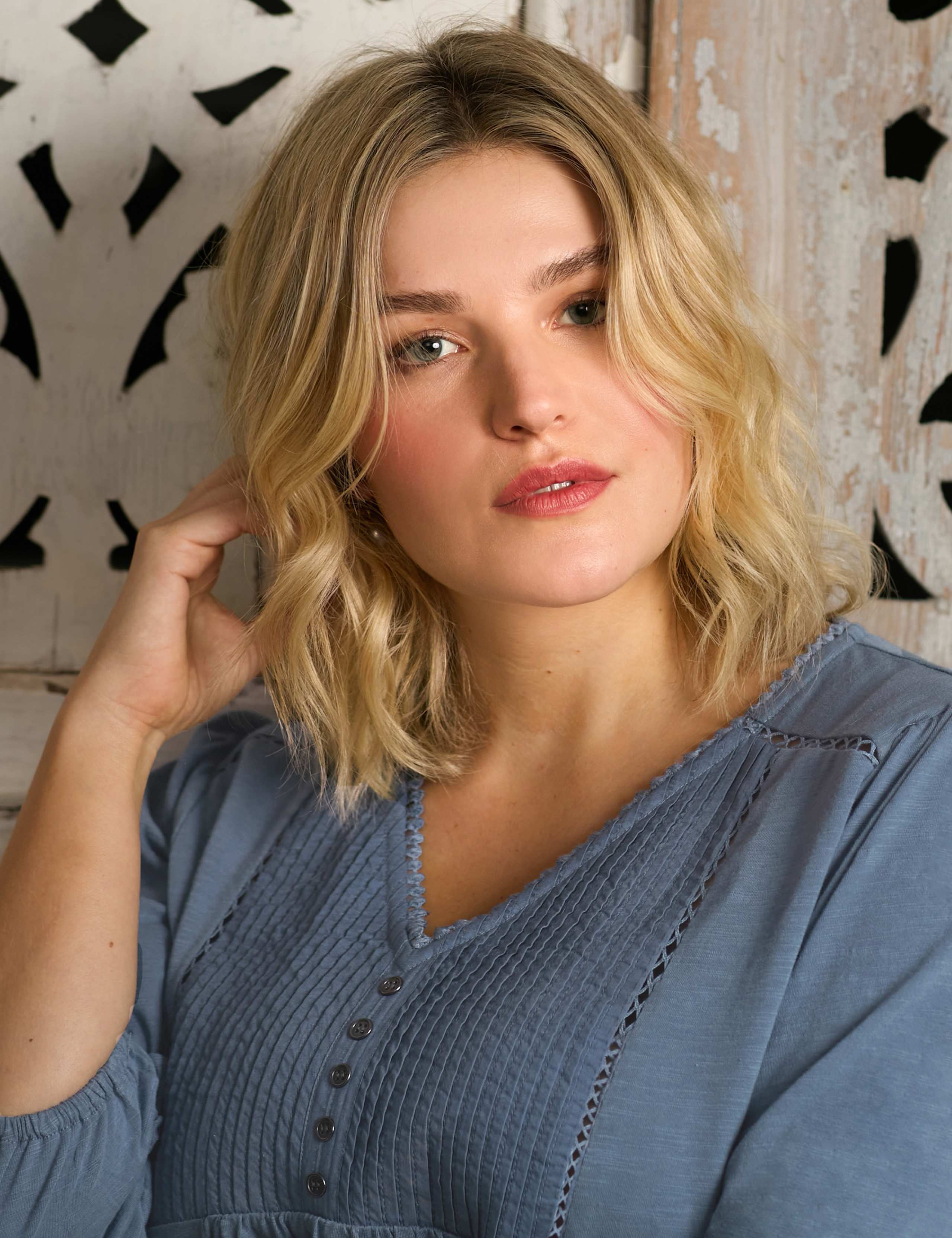 Pure Cotton Pintuck Top 4 of 8