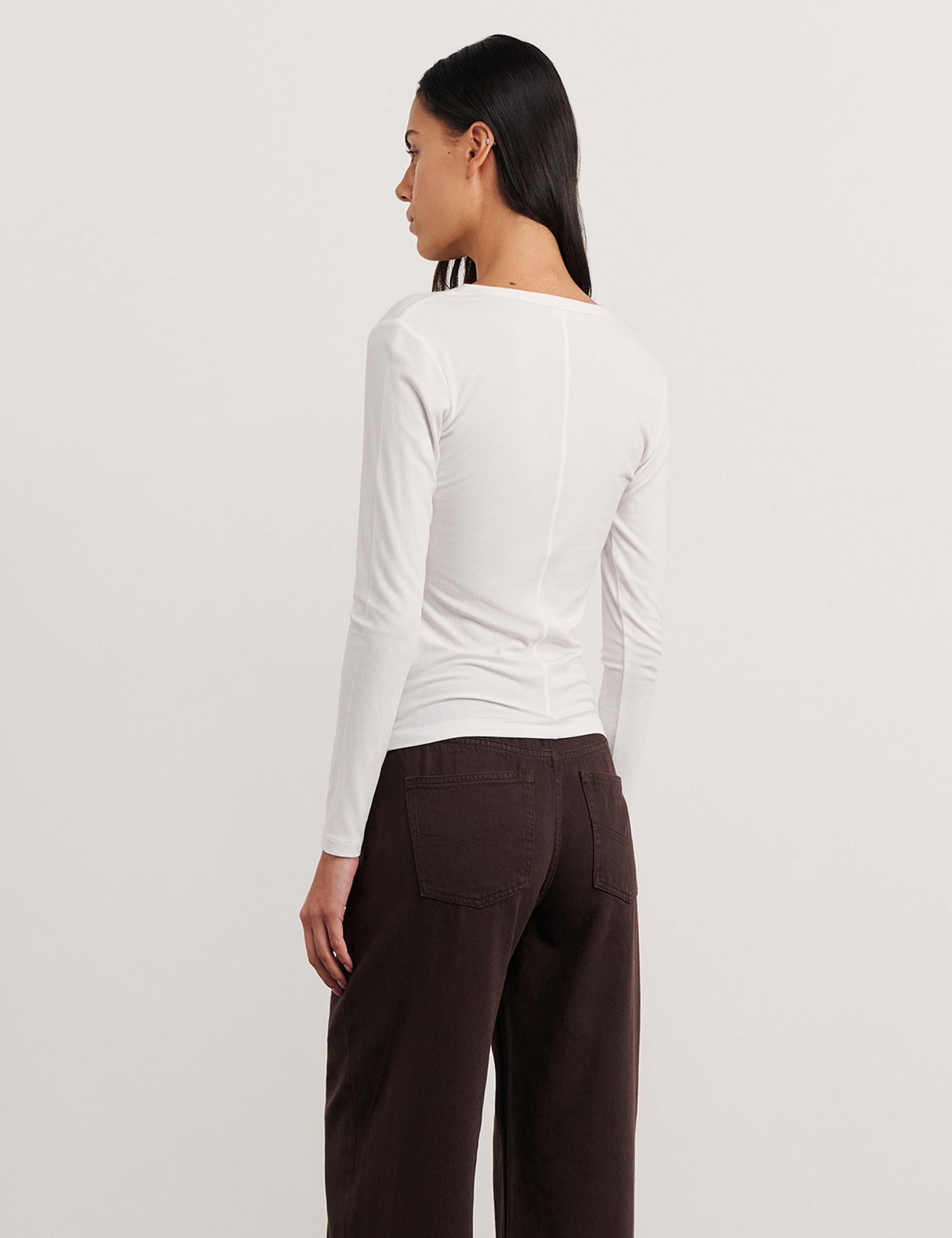 Round Neck Henley Top 5 of 6