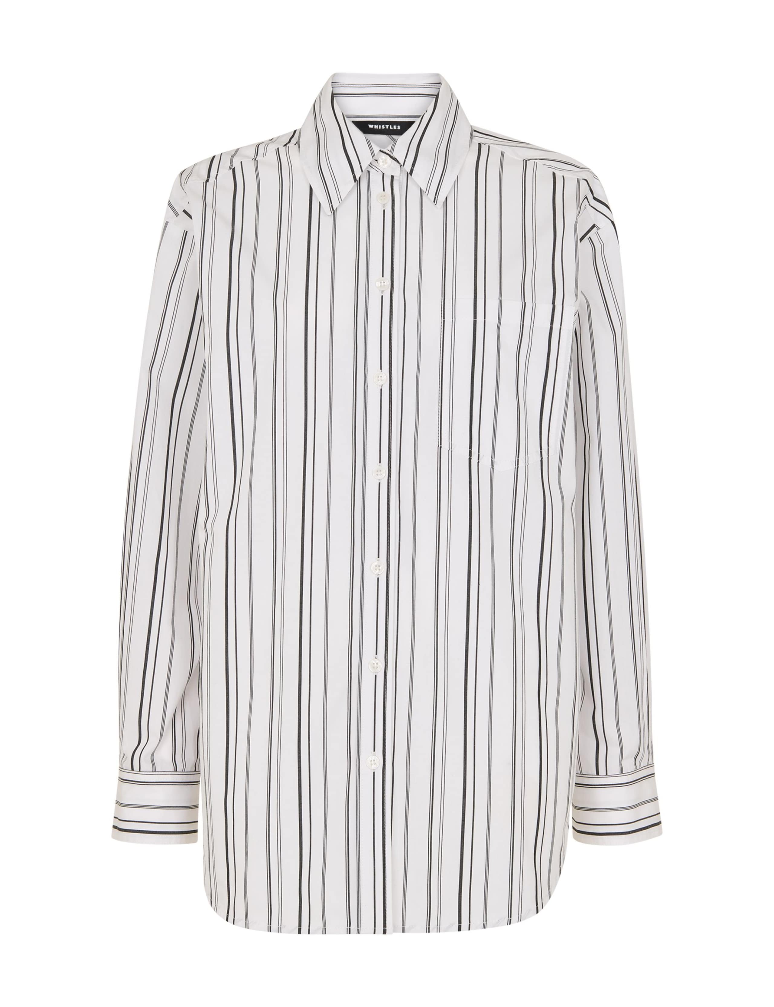 Pure Cotton Striped Oversized Collared Shirt 2 of 4