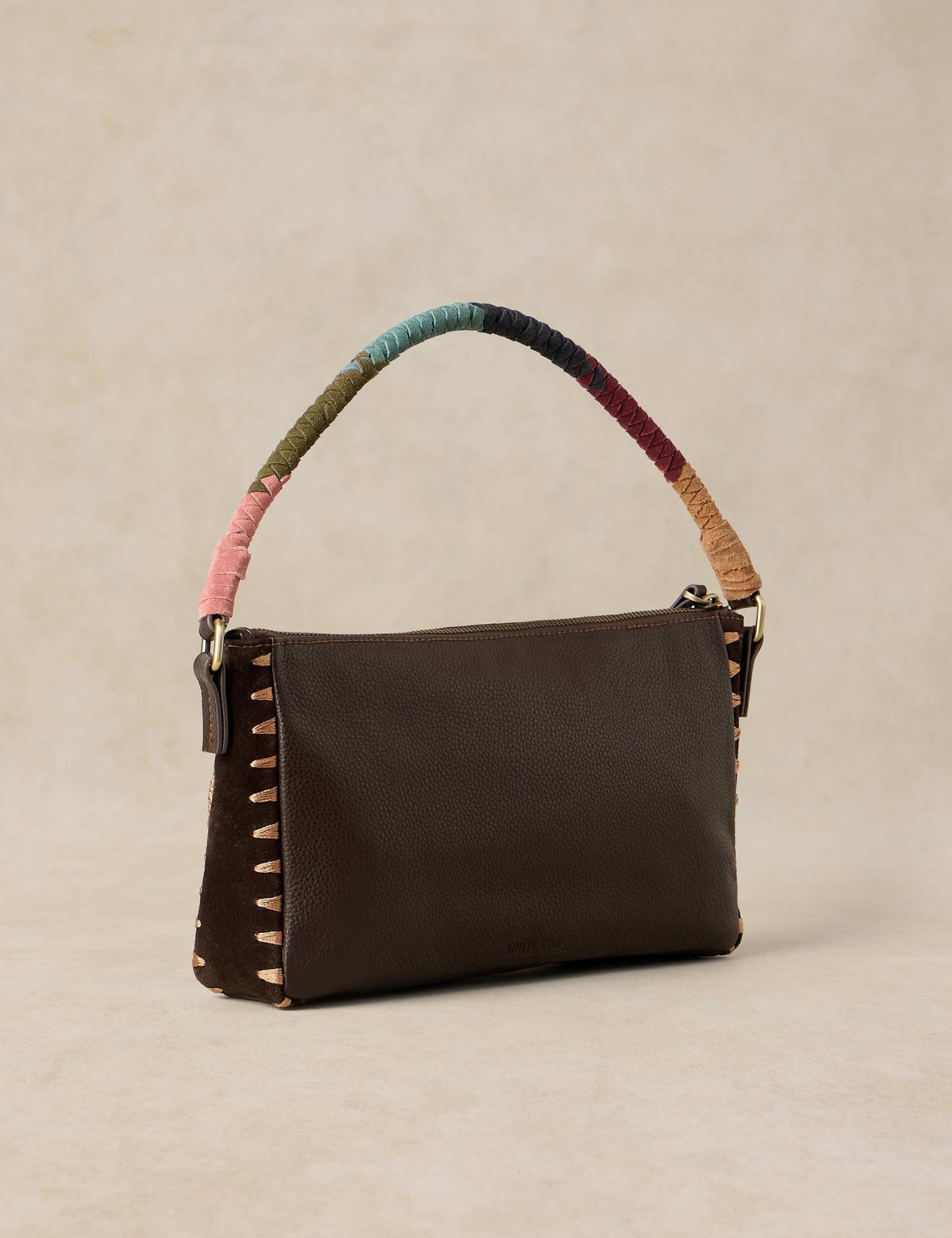 Clasp Fastening Leather Cross Body Bag 2 of 4