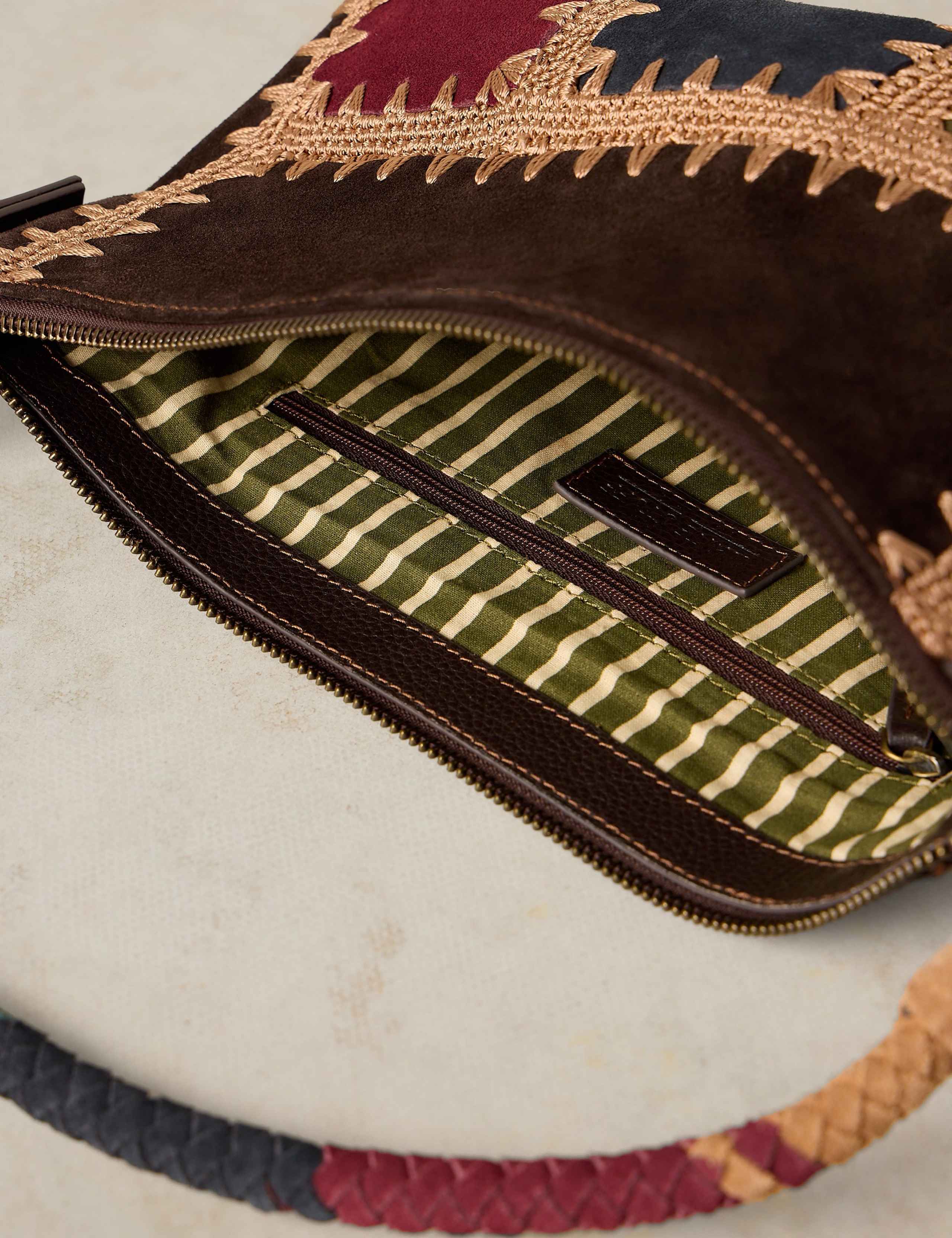 Clasp Fastening Leather Cross Body Bag 4 of 4
