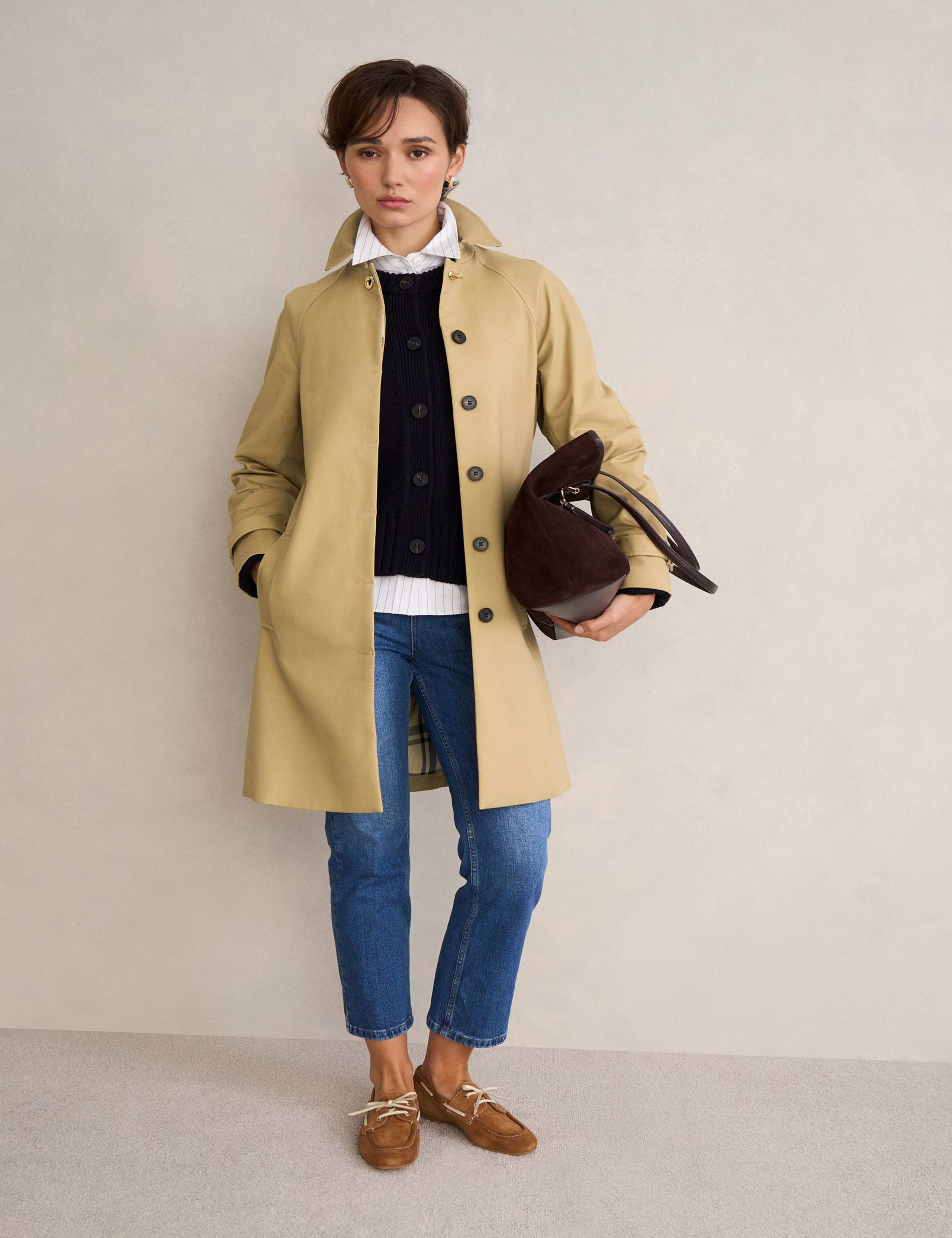 Cotton Rich Collared Trench Coat 5 of 7