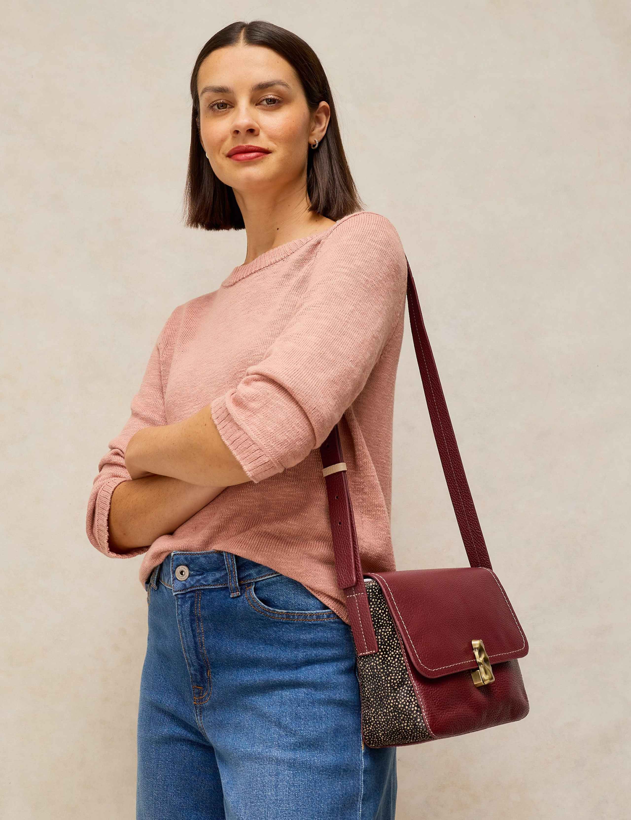 Leather Cross Body Bag 2 of 5