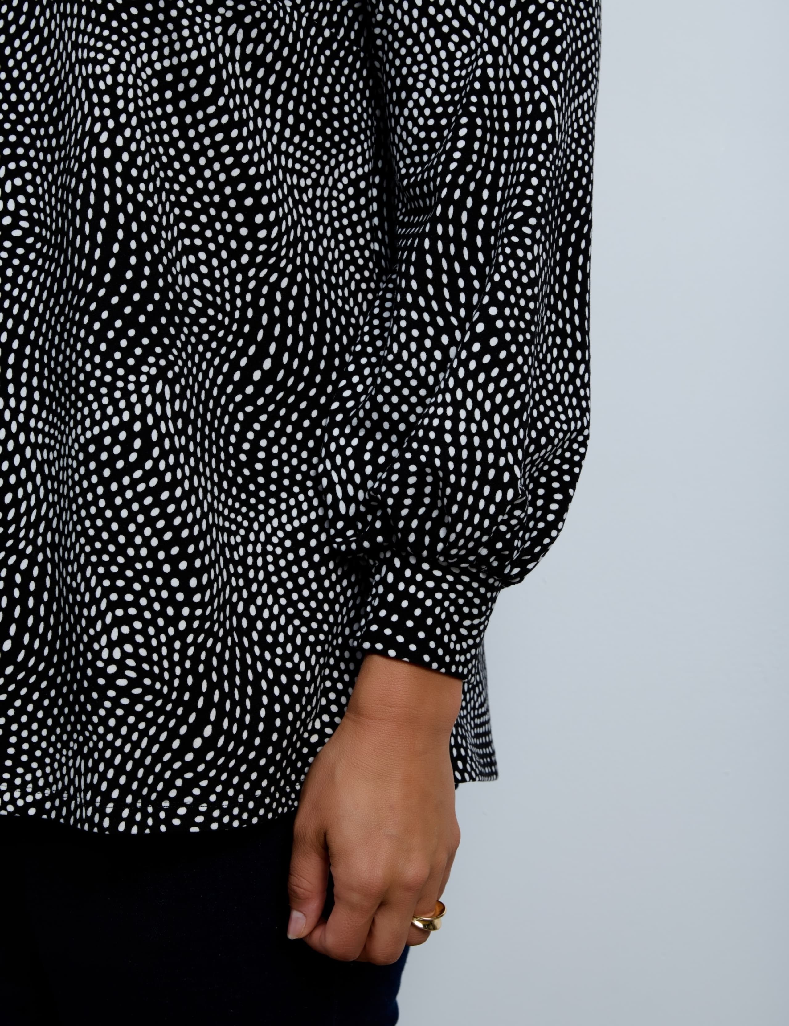 Abstract Spot Print Nehru Tunic 4 of 4