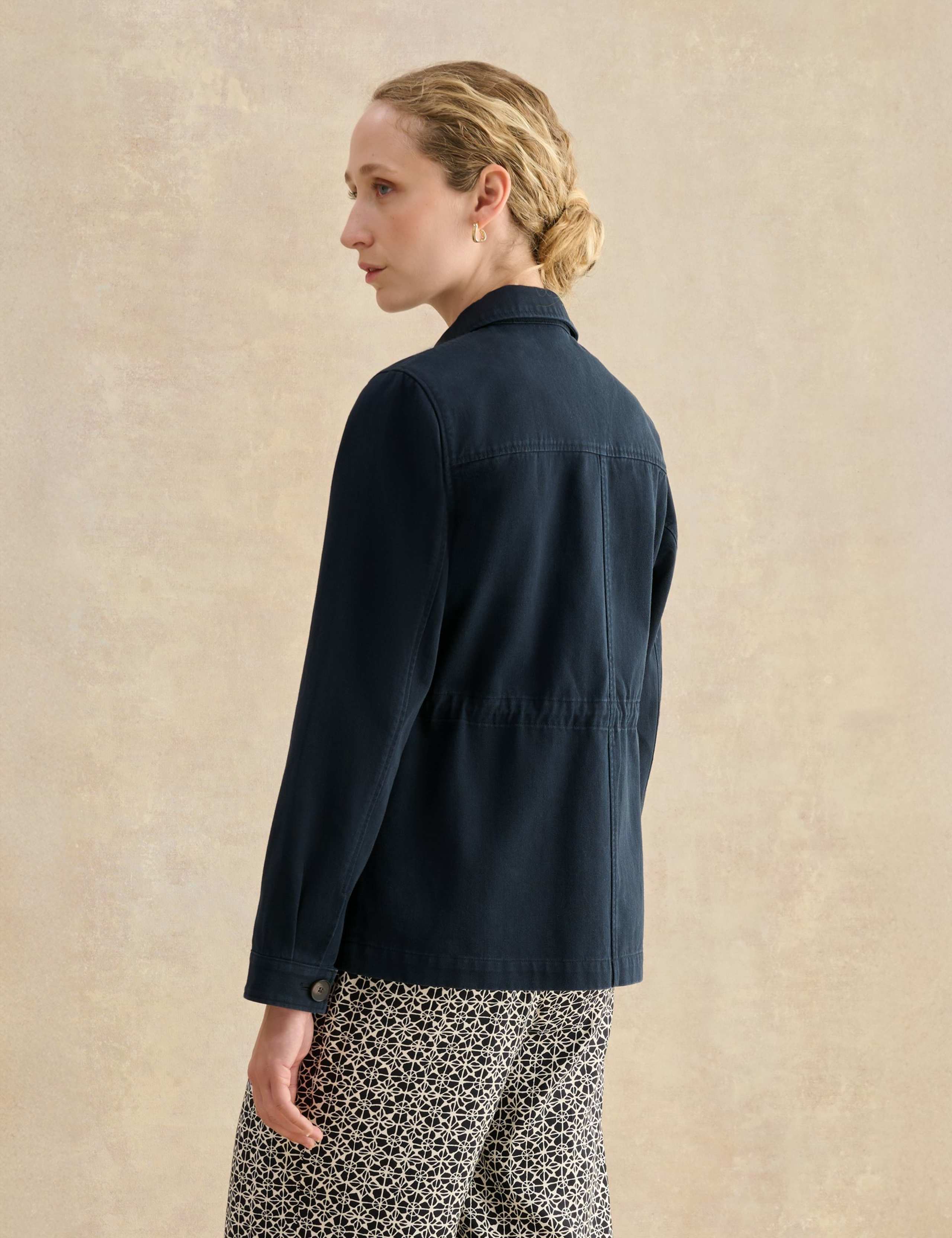 Pure Cotton Collared Utility Jacket 4 of 5