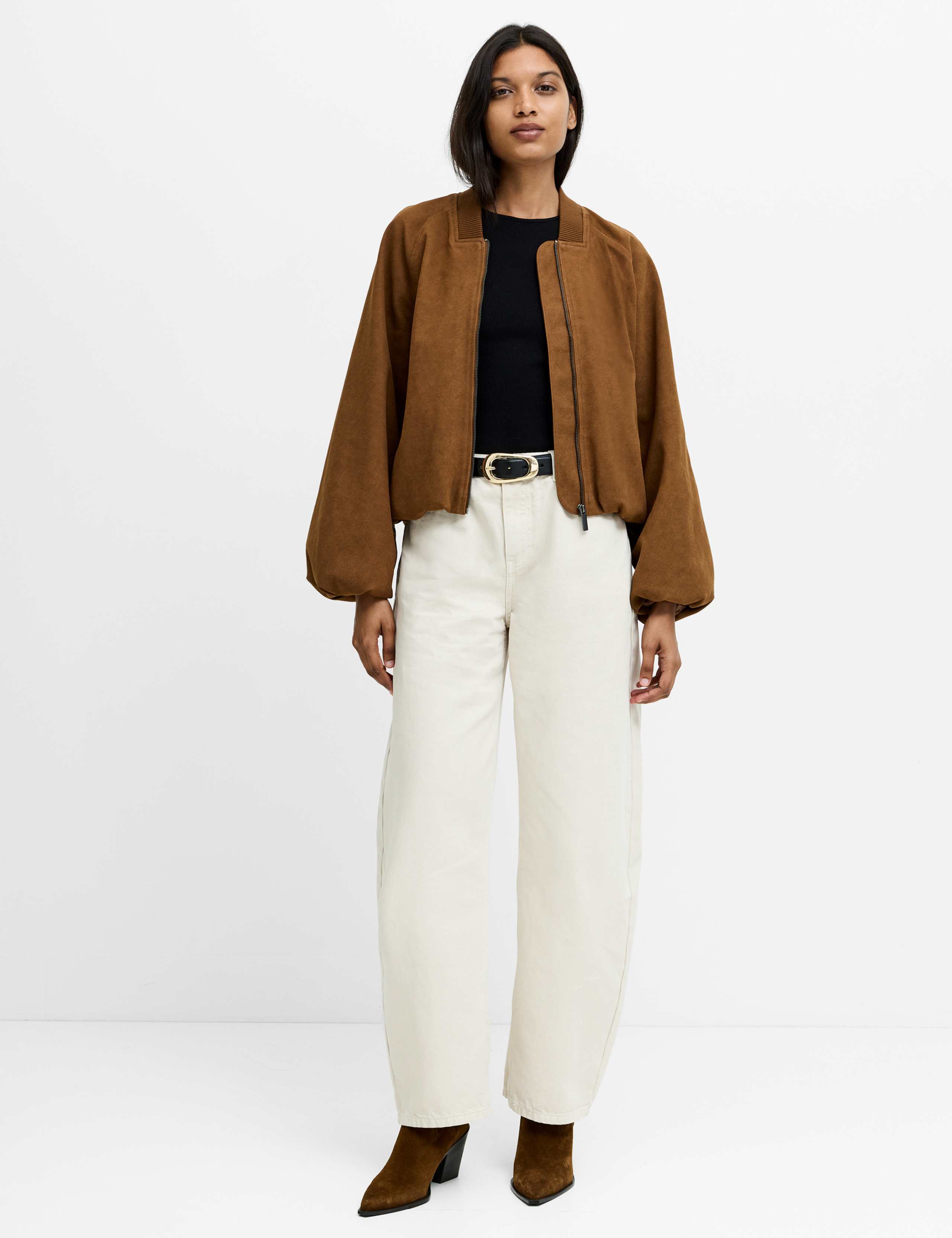 Suedette Bomber Jacket 3 of 7