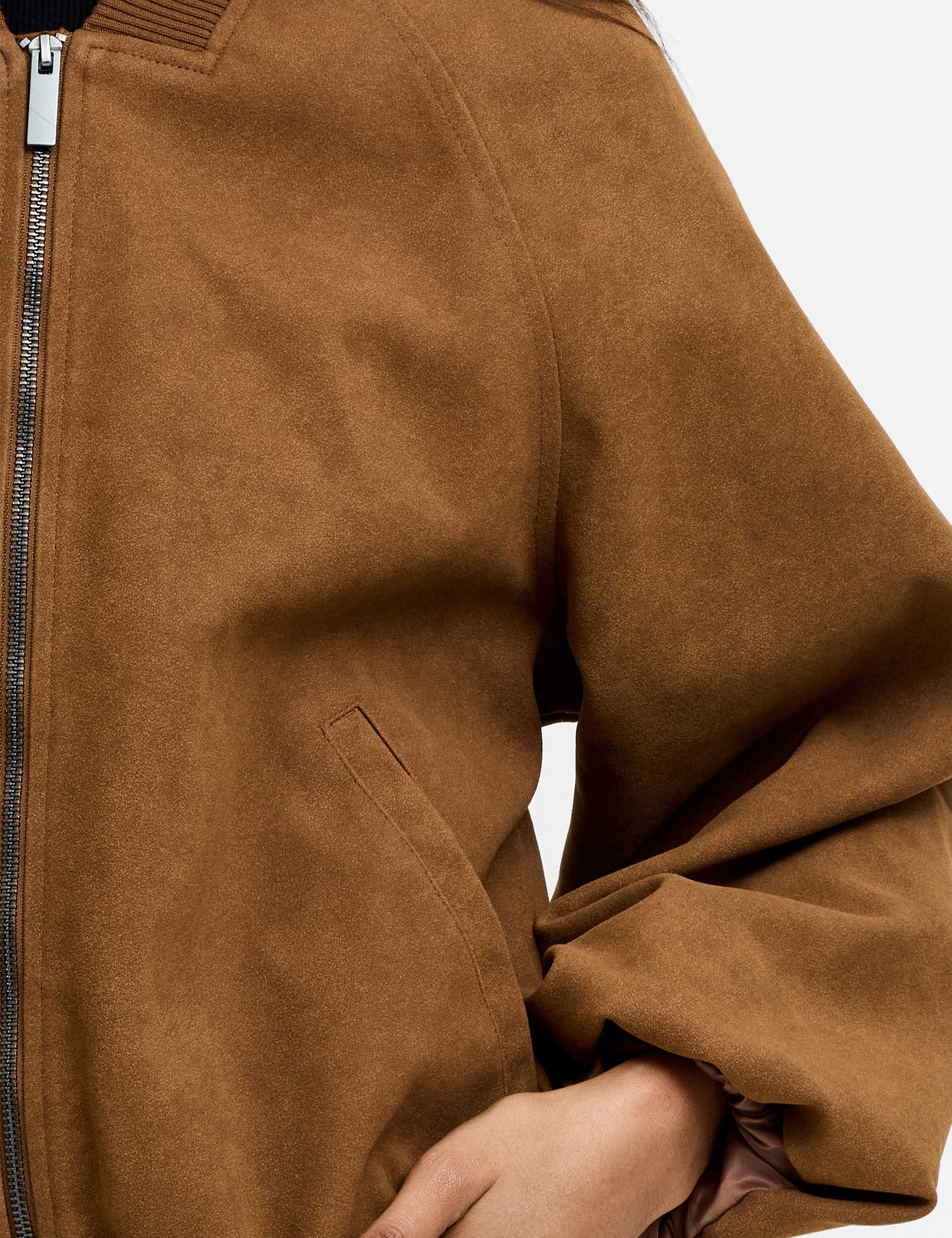 Suedette Bomber Jacket 5 of 7