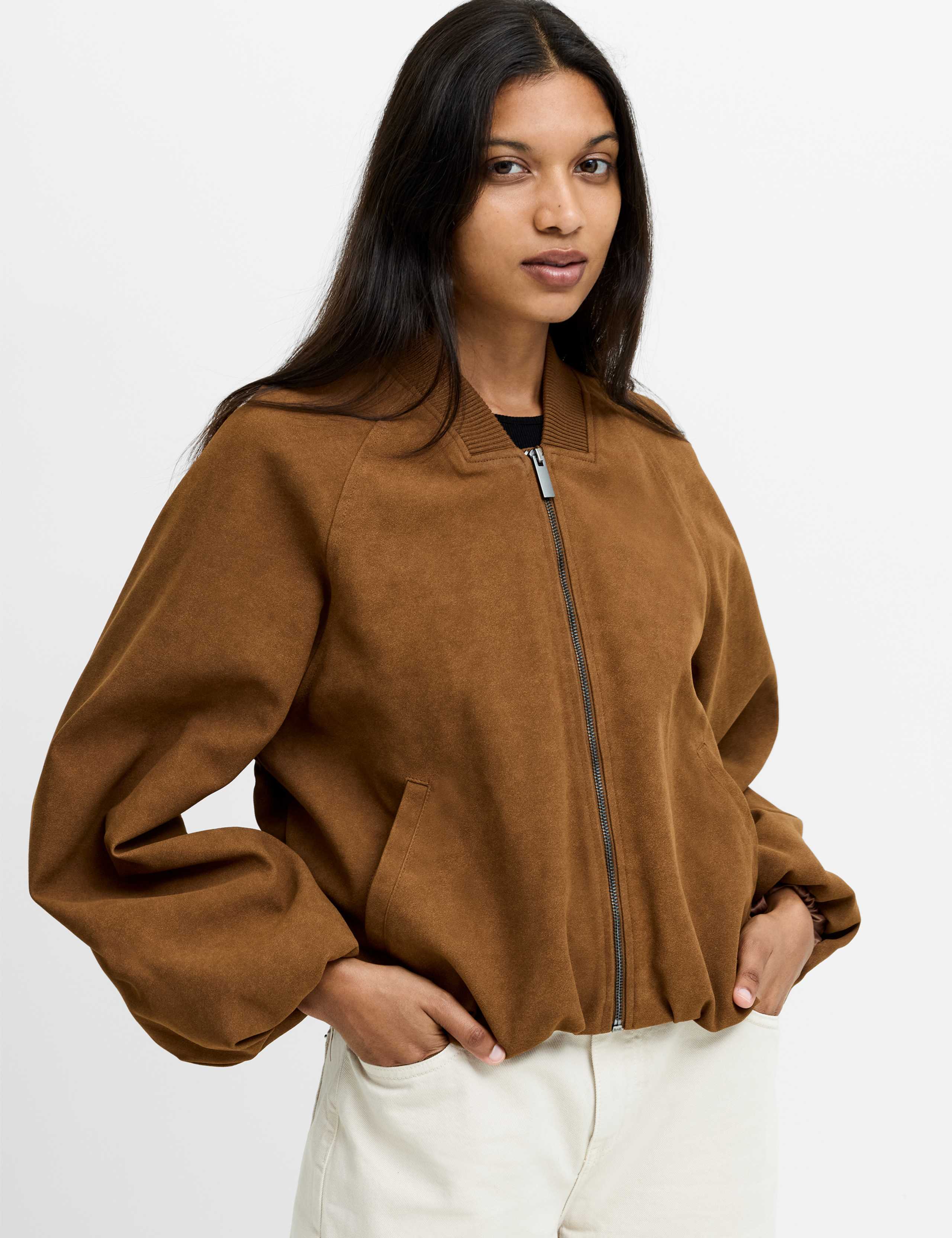Suedette Bomber Jacket 6 of 7