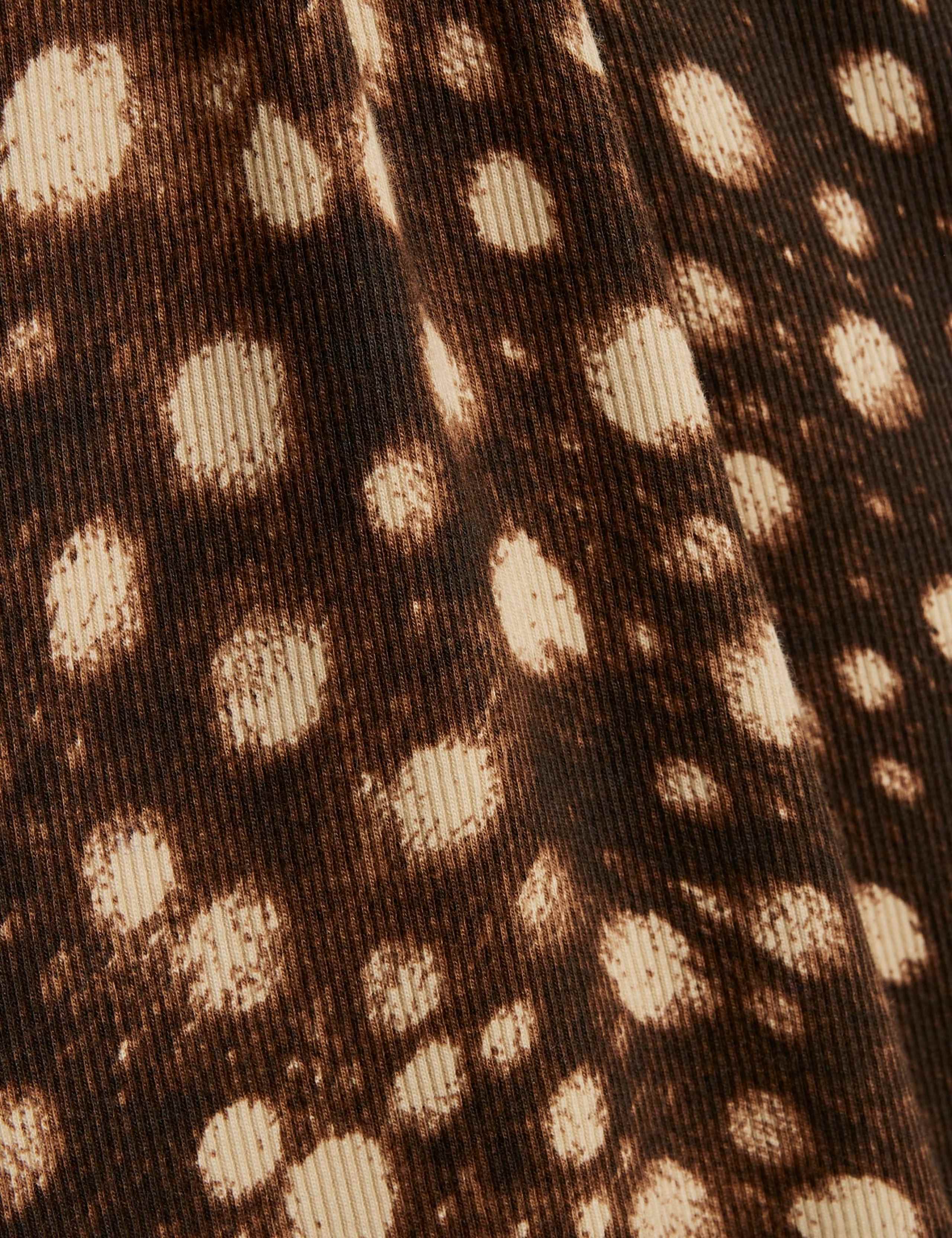 Pure Cotton Animal Print High Neck Midi Dress 3 of 6